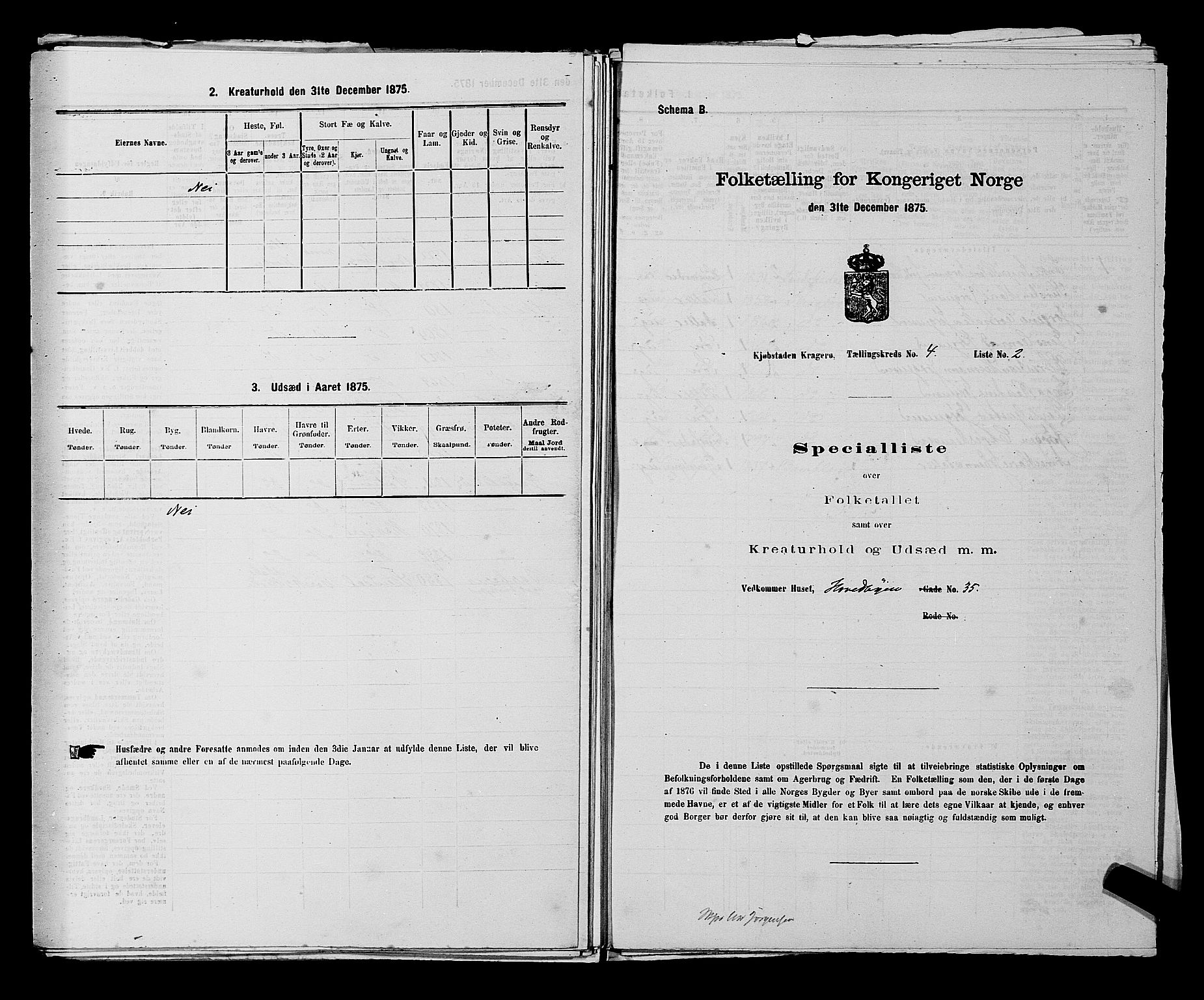 SAKO, Folketelling 1875 for 0801P Kragerø prestegjeld, 1875, s. 87