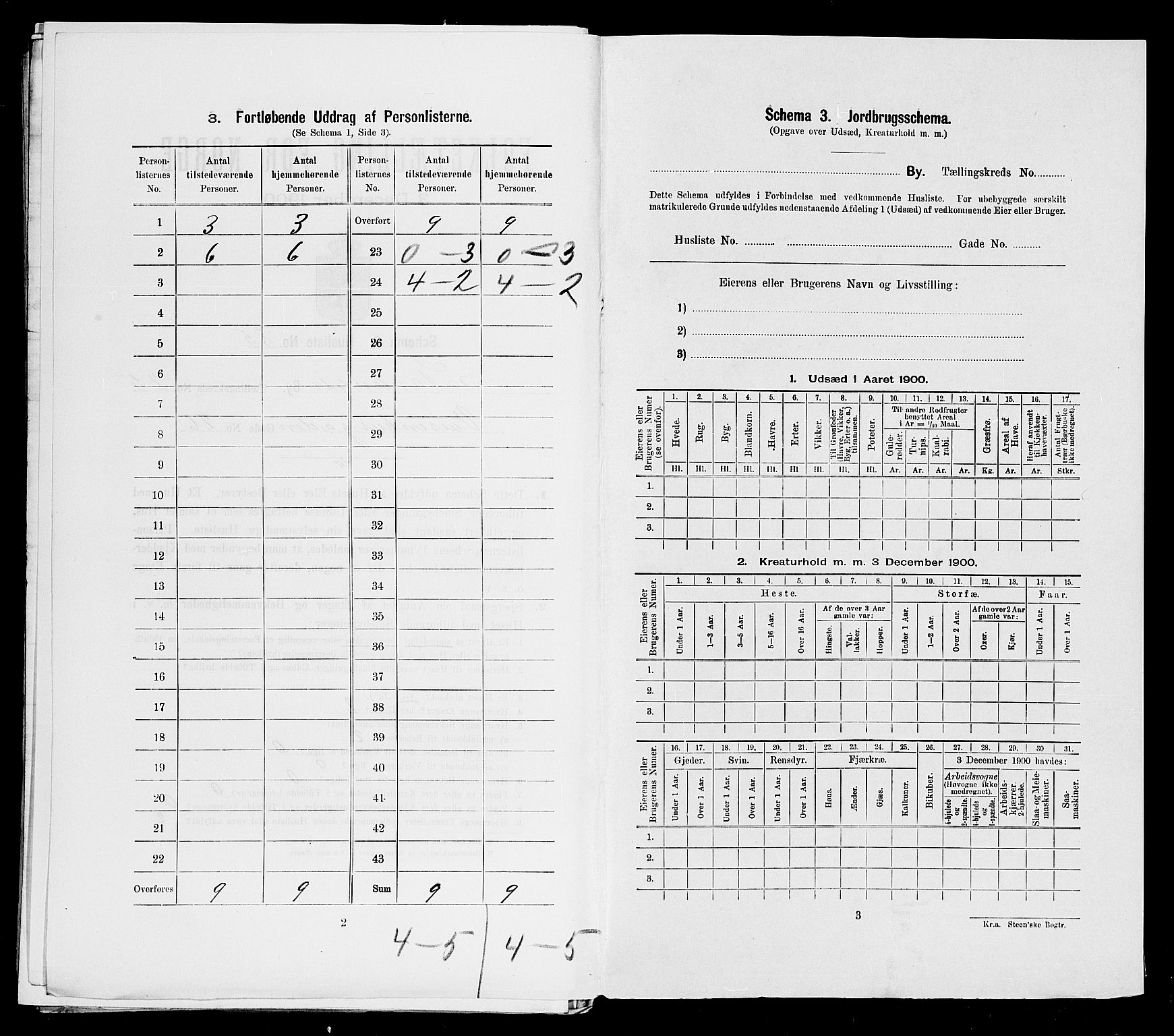 SAST, Folketelling 1900 for 1103 Stavanger kjøpstad, 1900, s. 19002