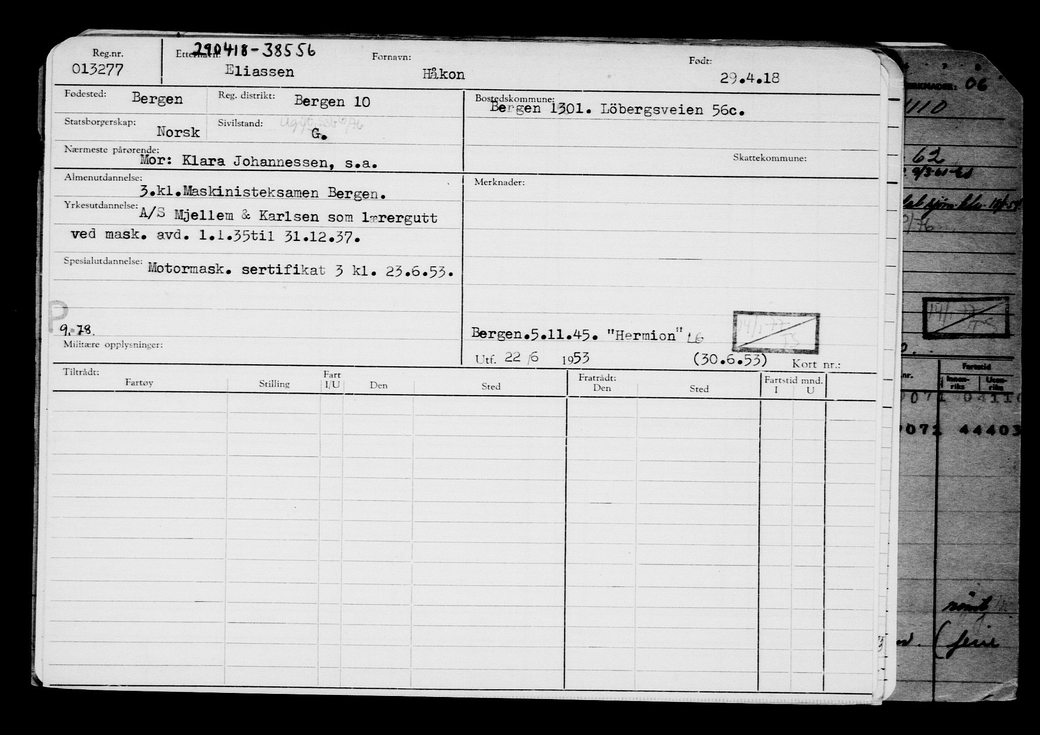 Direktoratet for sjømenn, AV/RA-S-3545/G/Gb/L0157: Hovedkort, 1918, s. 678