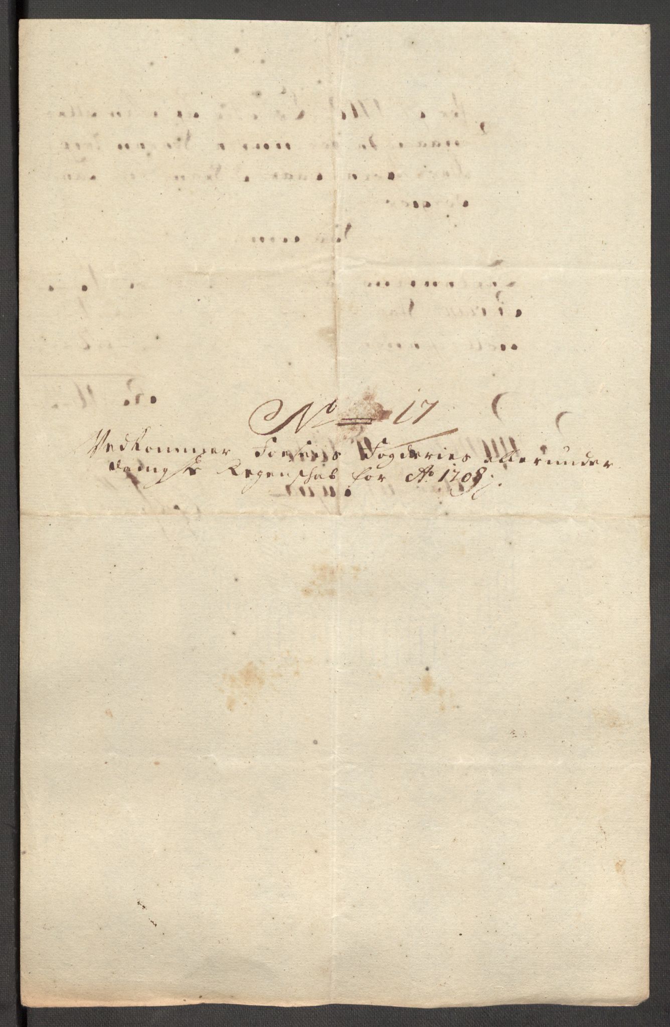 Rentekammeret inntil 1814, Reviderte regnskaper, Fogderegnskap, AV/RA-EA-4092/R57/L3858: Fogderegnskap Fosen, 1708-1709, s. 155