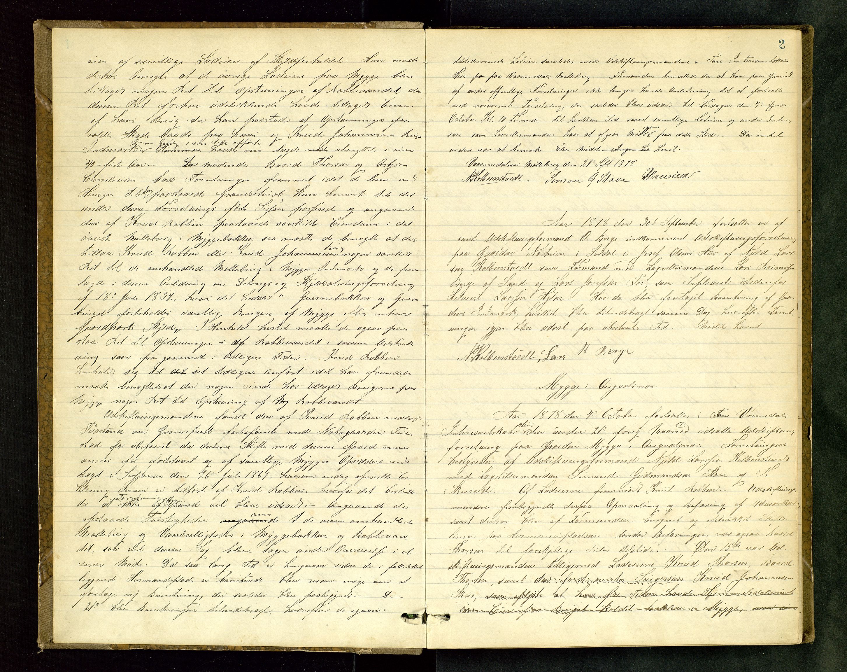 Rogaland jordskifterett, AV/SAST-A-102426/Oa/L0004: Forhandlingsprotokoll, 1878-1881, s. 2