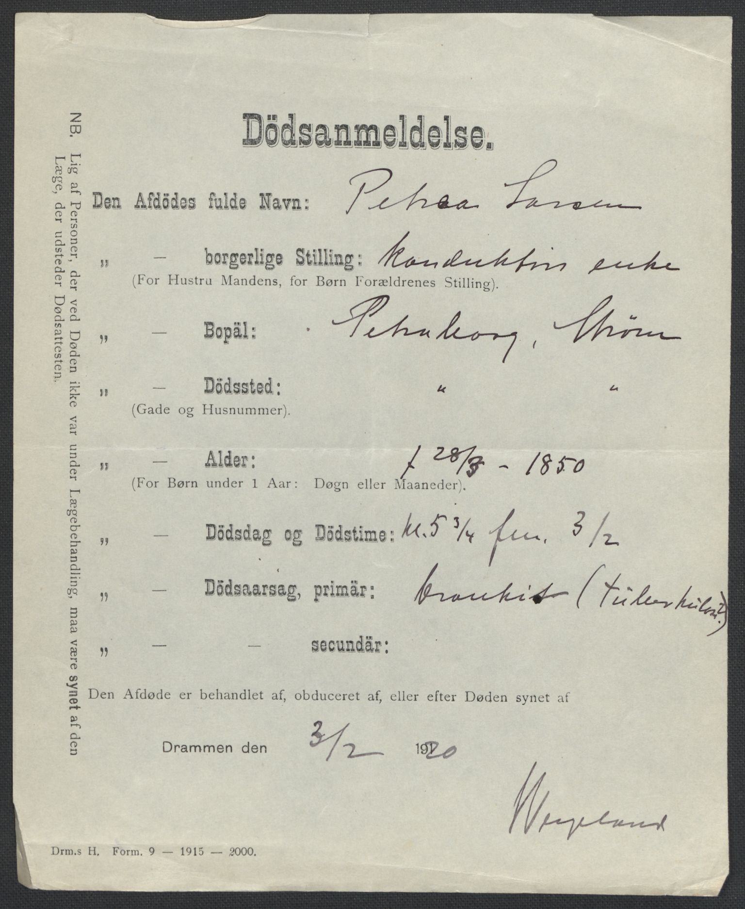 Skoger lensmannskontor, SAKO/A-548/H/Ha/L0006: Dødsfallsprotokoll, 1916-1923