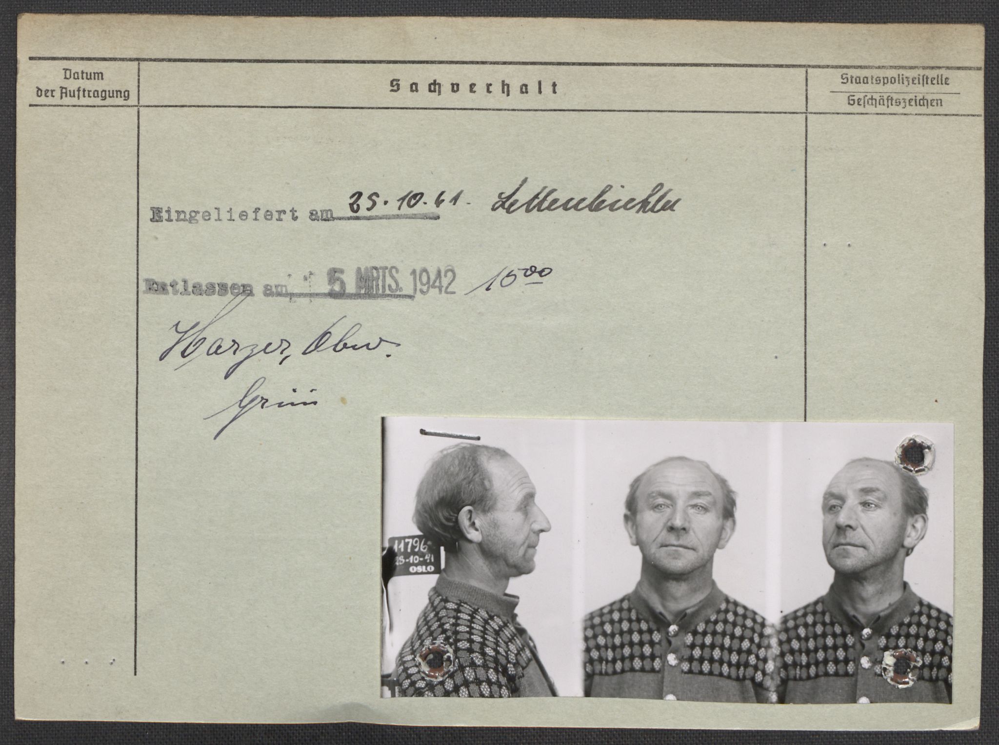 Befehlshaber der Sicherheitspolizei und des SD, RA/RAFA-5969/E/Ea/Eaa/L0008: Register over norske fanger i Møllergata 19: Oelze-Ru, 1940-1945, s. 589