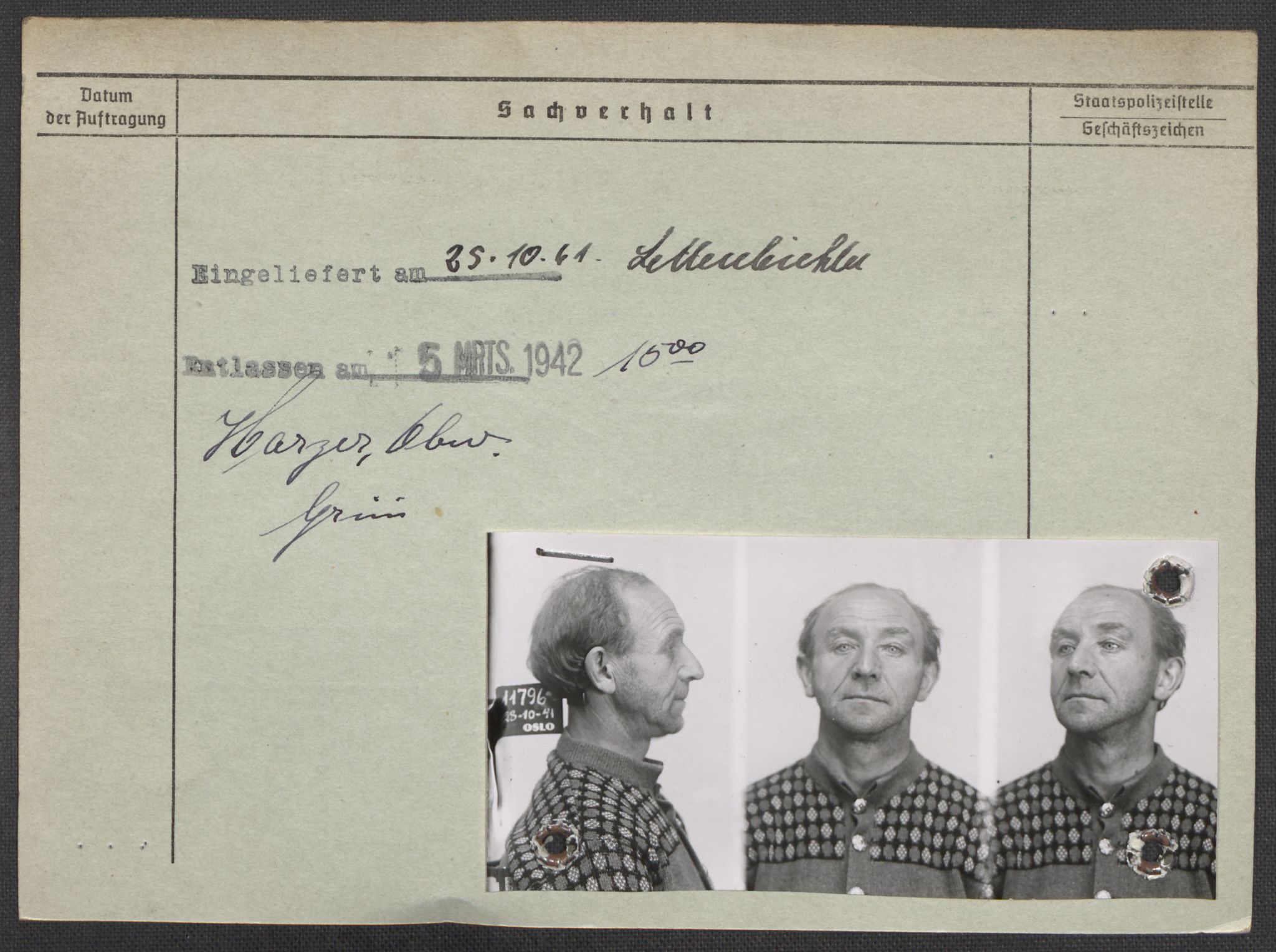 Befehlshaber der Sicherheitspolizei und des SD, AV/RA-RAFA-5969/E/Ea/Eaa/L0008: Register over norske fanger i Møllergata 19: Oelze-Ru, 1940-1945, s. 589