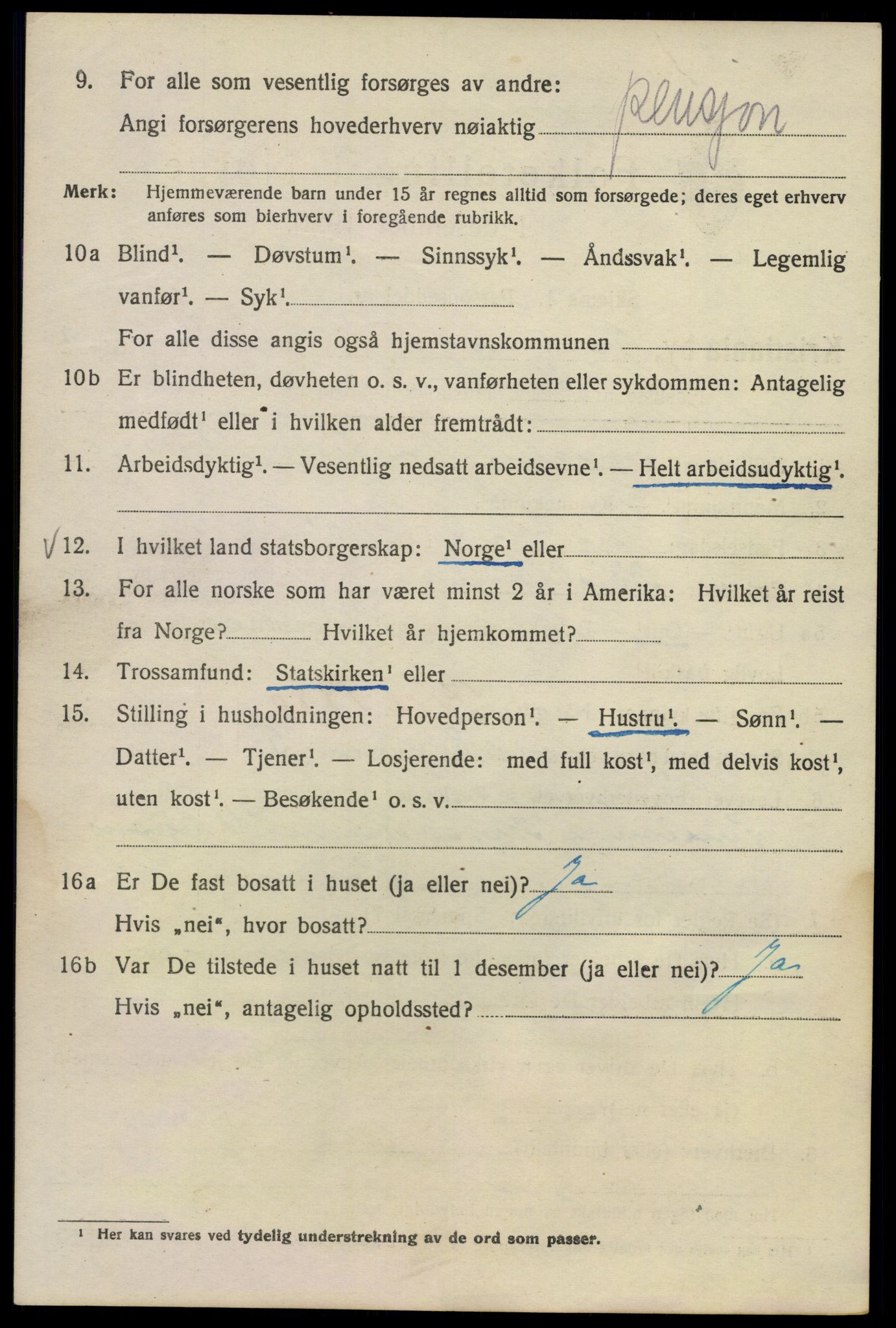 SAO, Folketelling 1920 for 0301 Kristiania kjøpstad, 1920, s. 624968