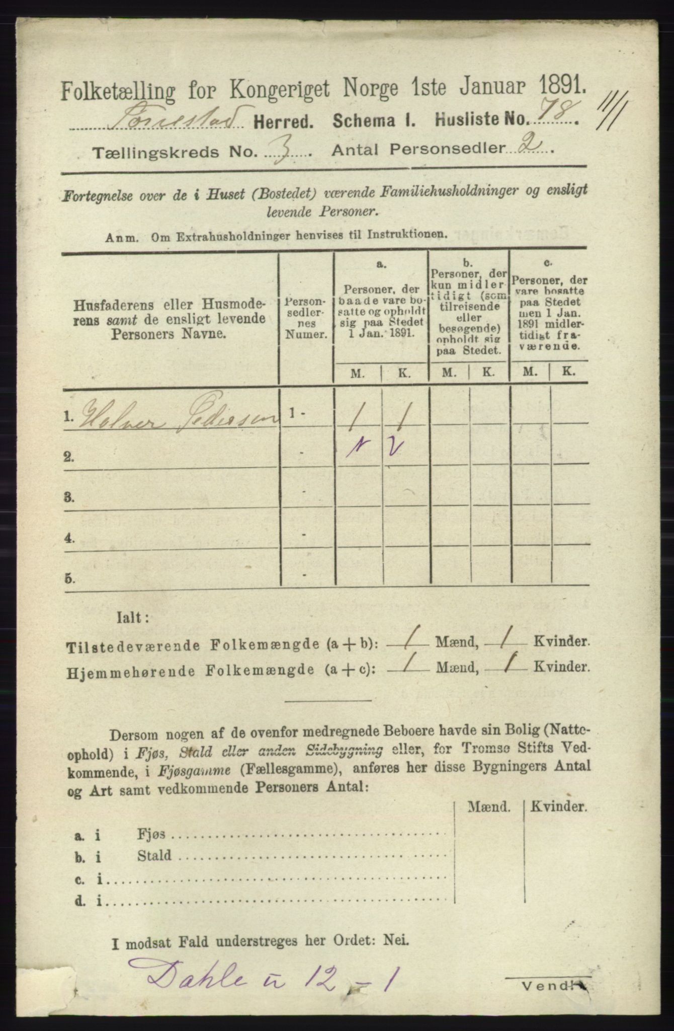 RA, Folketelling 1891 for 1152 Torvastad herred, 1891, s. 948