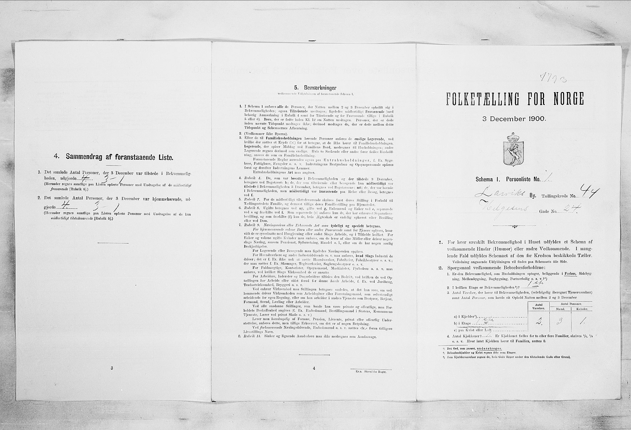 RA, Folketelling 1900 for 0707 Larvik kjøpstad, 1900, s. 6326