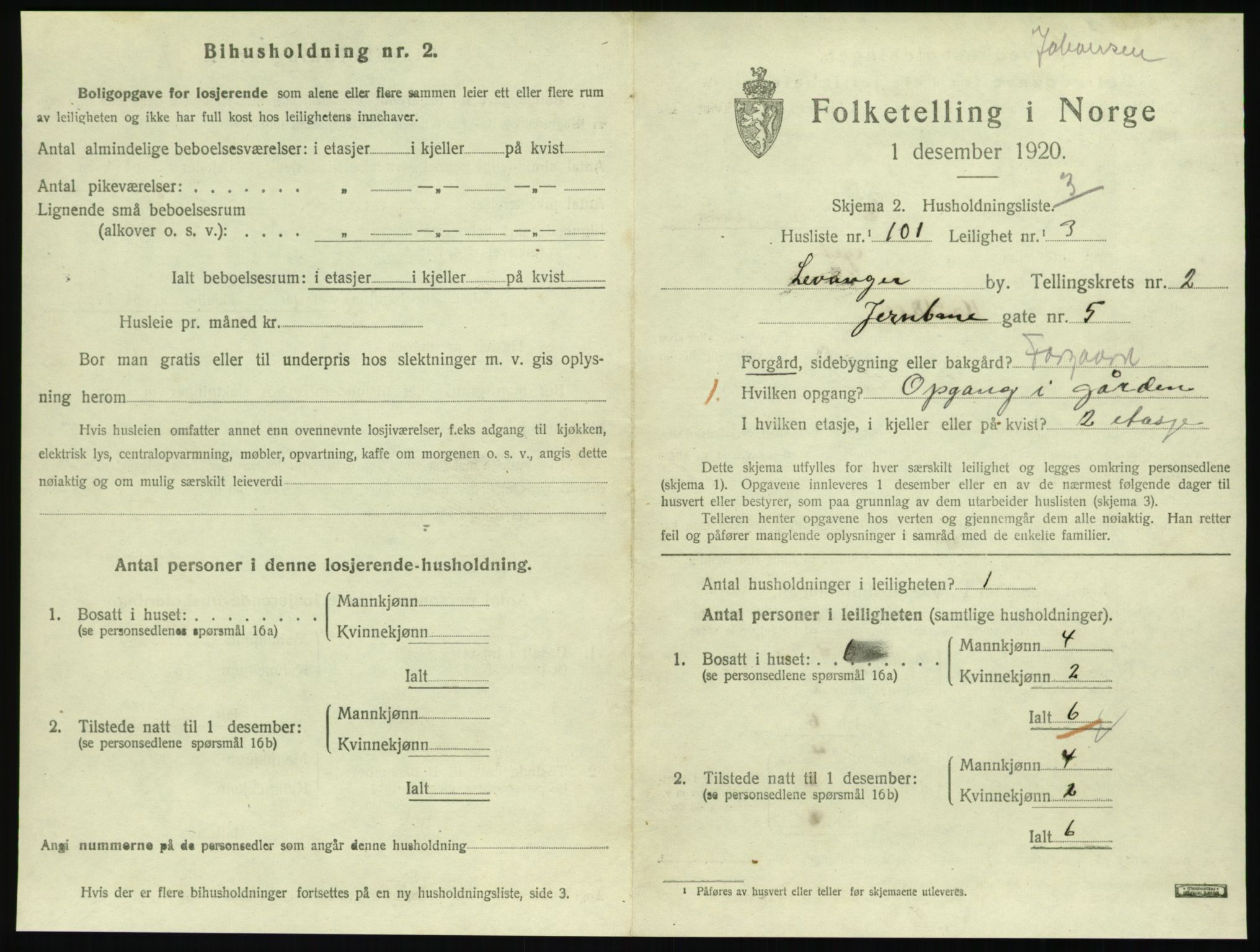 SAT, Folketelling 1920 for 1701 Levanger kjøpstad, 1920, s. 1202