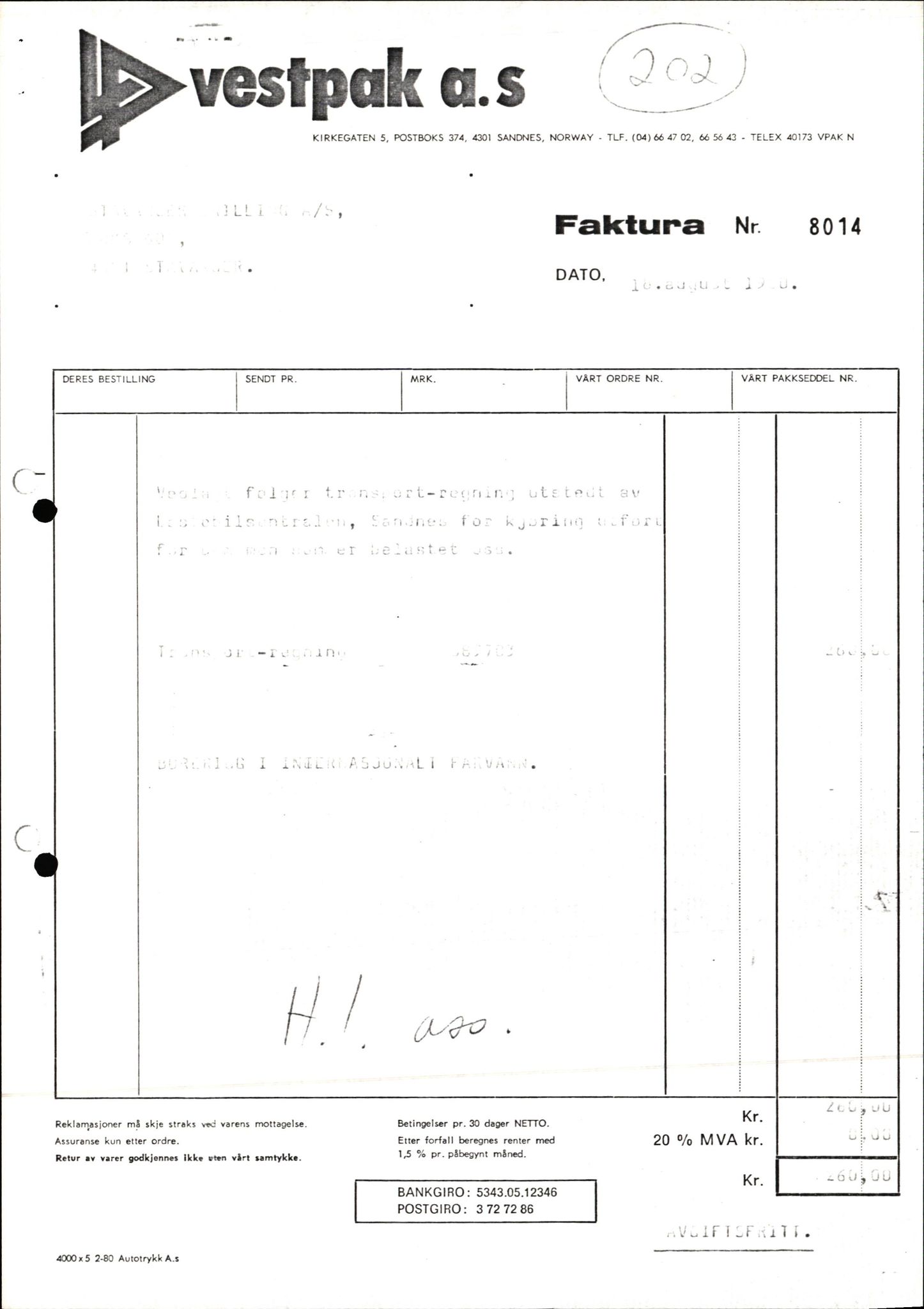 Pa 1503 - Stavanger Drilling AS, AV/SAST-A-101906/2/E/Ec/Eca/L0013: Sak og korrespondanse, 1980-1982