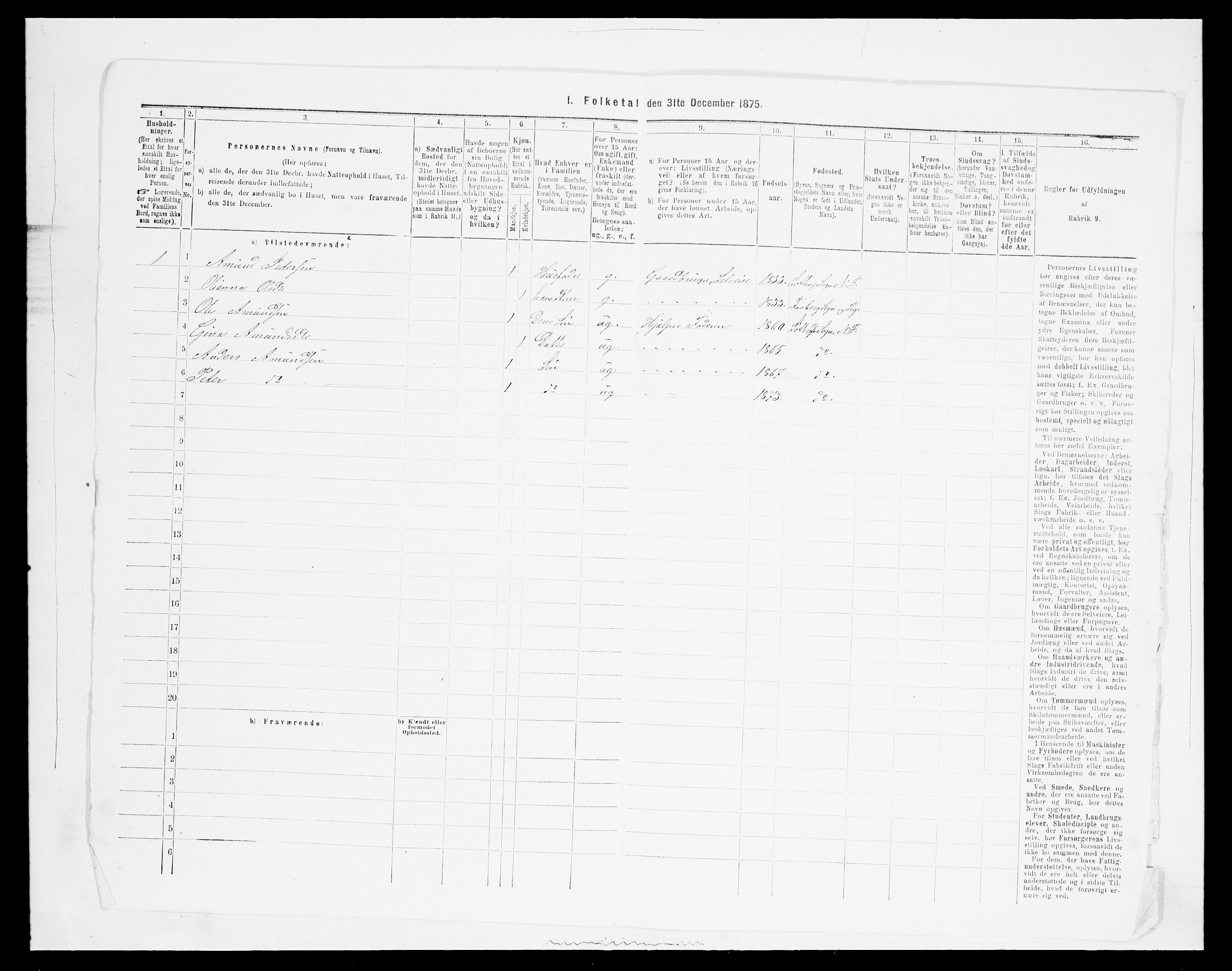 SAH, Folketelling 1875 for 0518P Nord-Fron prestegjeld, 1875, s. 758