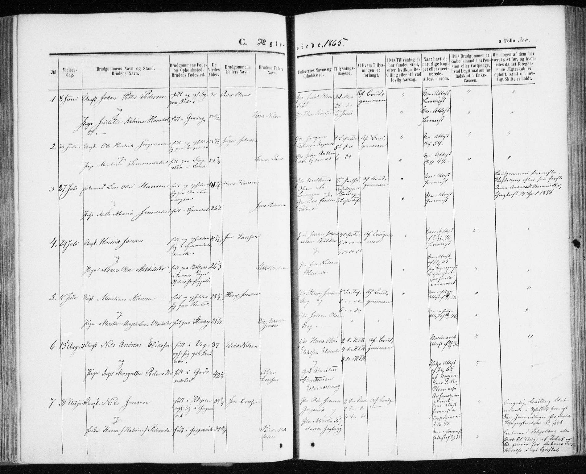 Ibestad sokneprestembete, AV/SATØ-S-0077/H/Ha/Haa/L0009kirke: Ministerialbok nr. 9, 1859-1868, s. 300