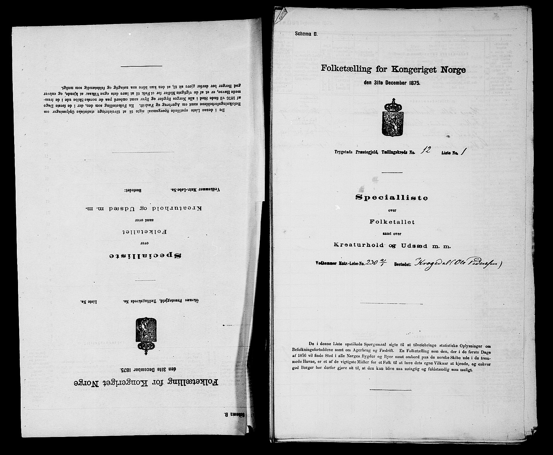 RA, Folketelling 1875 for 0122P Trøgstad prestegjeld, 1875, s. 1314