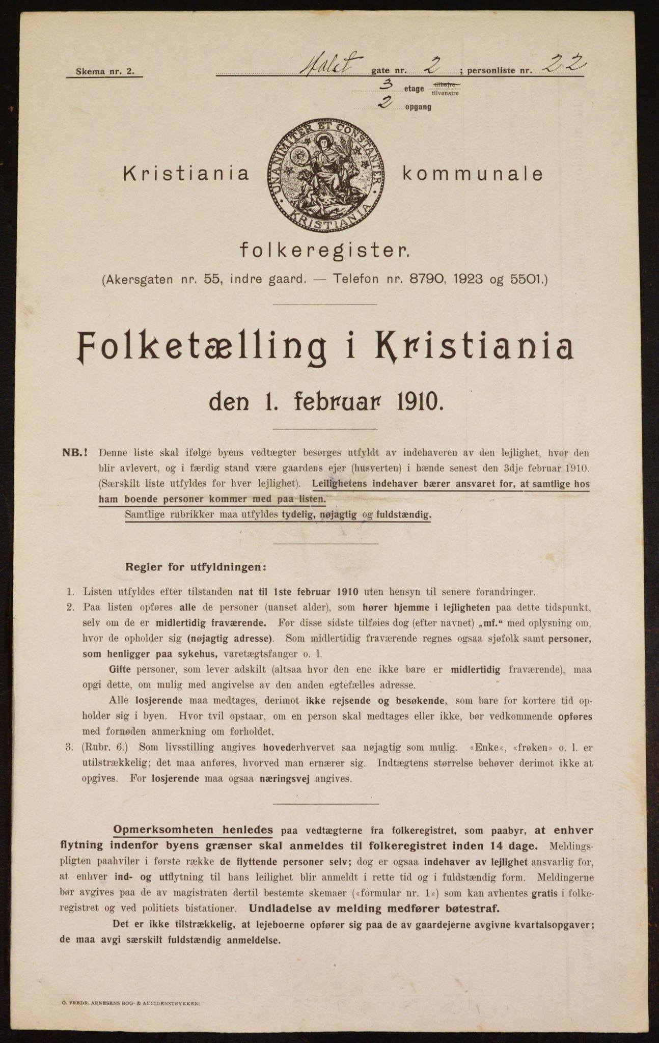 OBA, Kommunal folketelling 1.2.1910 for Kristiania, 1910, s. 40159