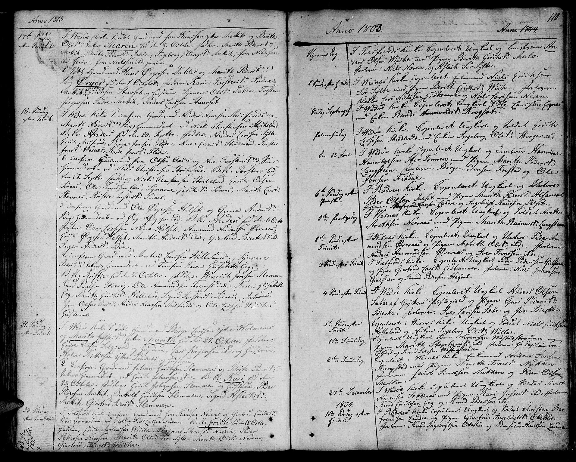 Ministerialprotokoller, klokkerbøker og fødselsregistre - Møre og Romsdal, AV/SAT-A-1454/547/L0601: Ministerialbok nr. 547A03, 1799-1818, s. 110