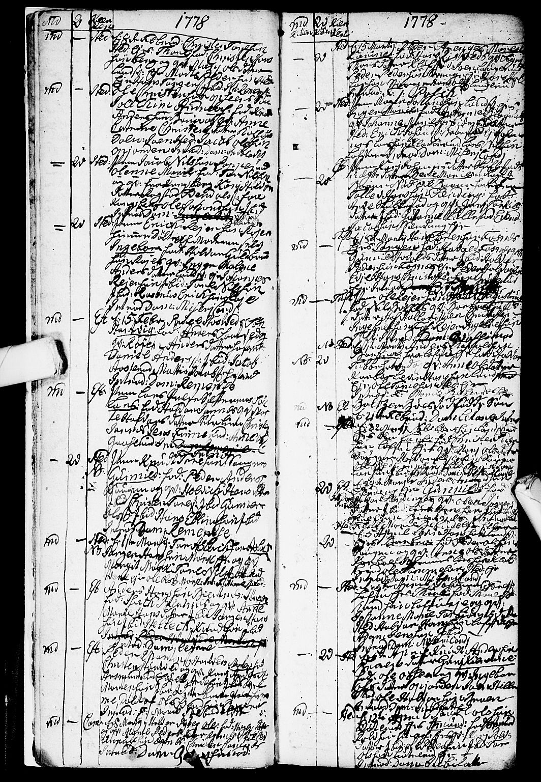 Sandsvær kirkebøker, AV/SAKO-A-244/G/Ga/L0001: Klokkerbok nr. I 1, 1775-1786