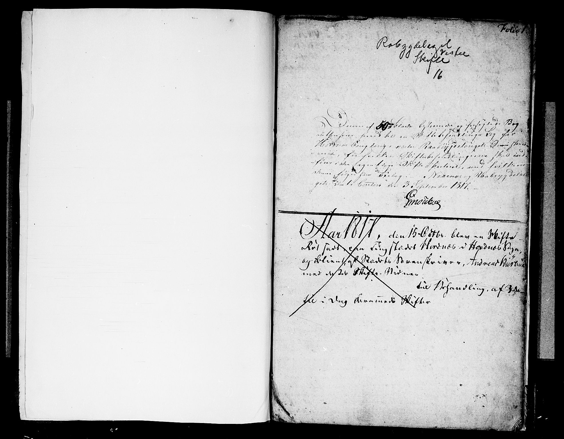 Setesdal sorenskriveri, SAK/1221-0011/H/Hc/L0017: Skifteforhandlingsprotokoll nr 16 Hornnes tinglag, 1817-1823, s. 0b-1a