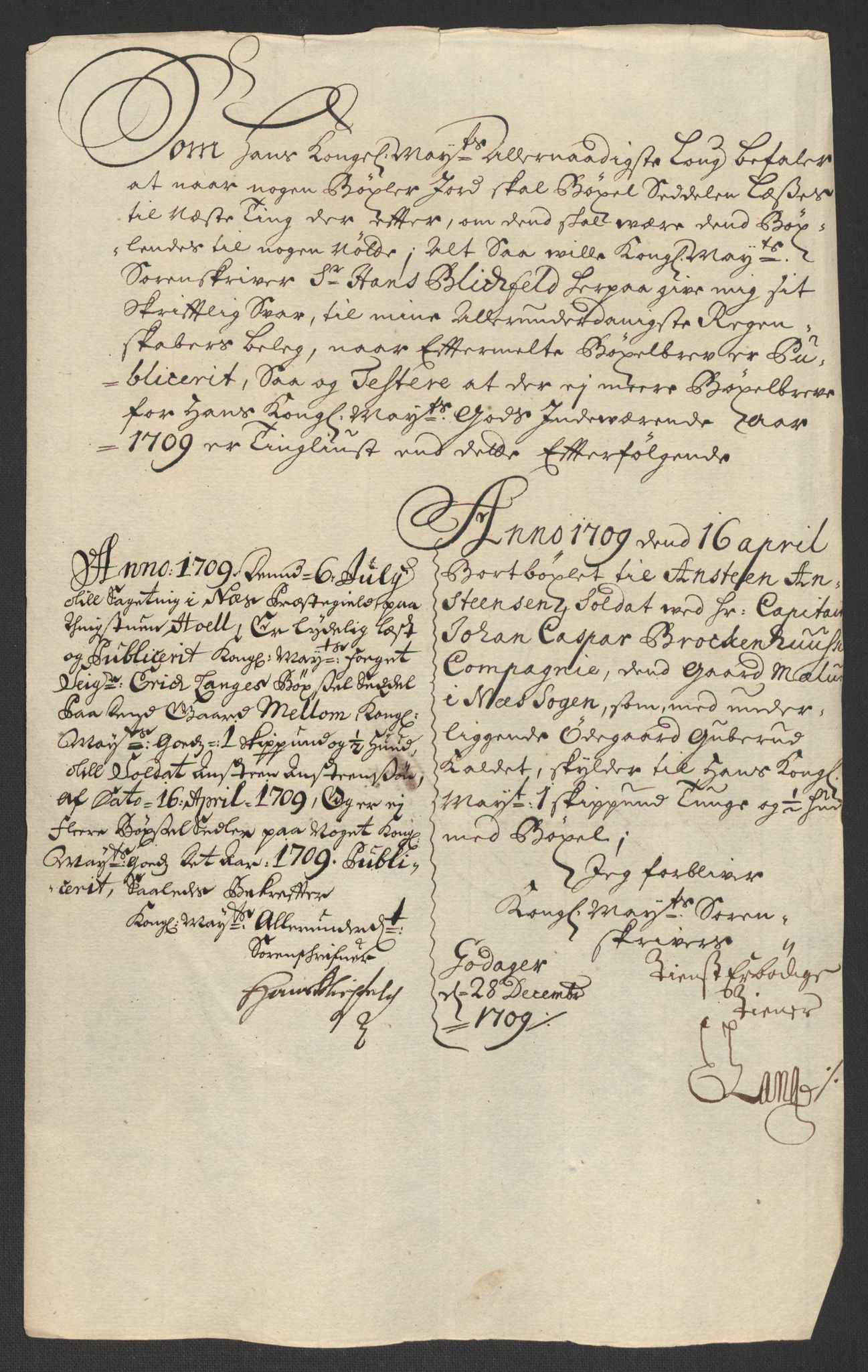 Rentekammeret inntil 1814, Reviderte regnskaper, Fogderegnskap, RA/EA-4092/R16/L1045: Fogderegnskap Hedmark, 1709, s. 37