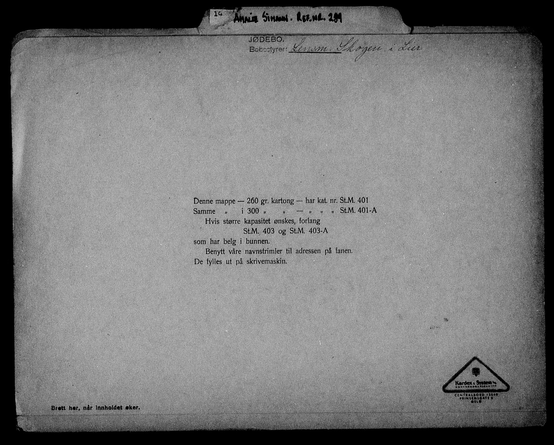 Justisdepartementet, Tilbakeføringskontoret for inndratte formuer, RA/S-1564/H/Hc/Hcd/L1007: --, 1945-1947, s. 49