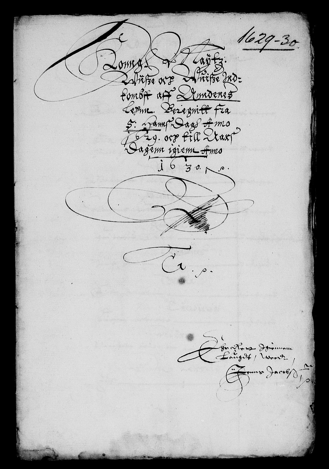 Rentekammeret inntil 1814, Reviderte regnskaper, Lensregnskaper, AV/RA-EA-5023/R/Rb/Rbz/L0022: Nordlandenes len, 1629-1631