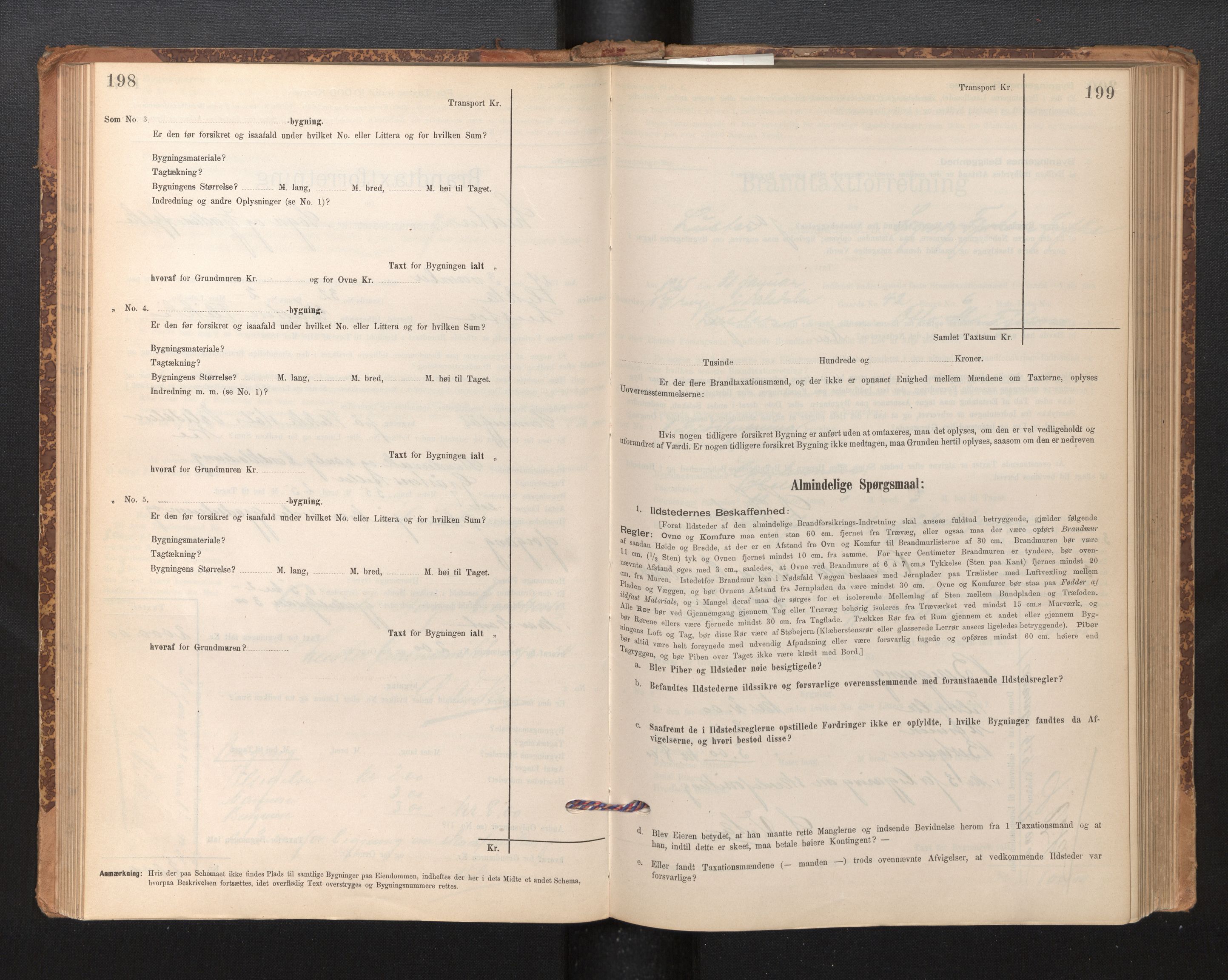 Lensmannen i Luster, SAB/A-29301/0012/L0007: Branntakstprotokoll, skjematakst, 1895-1935, s. 198-199