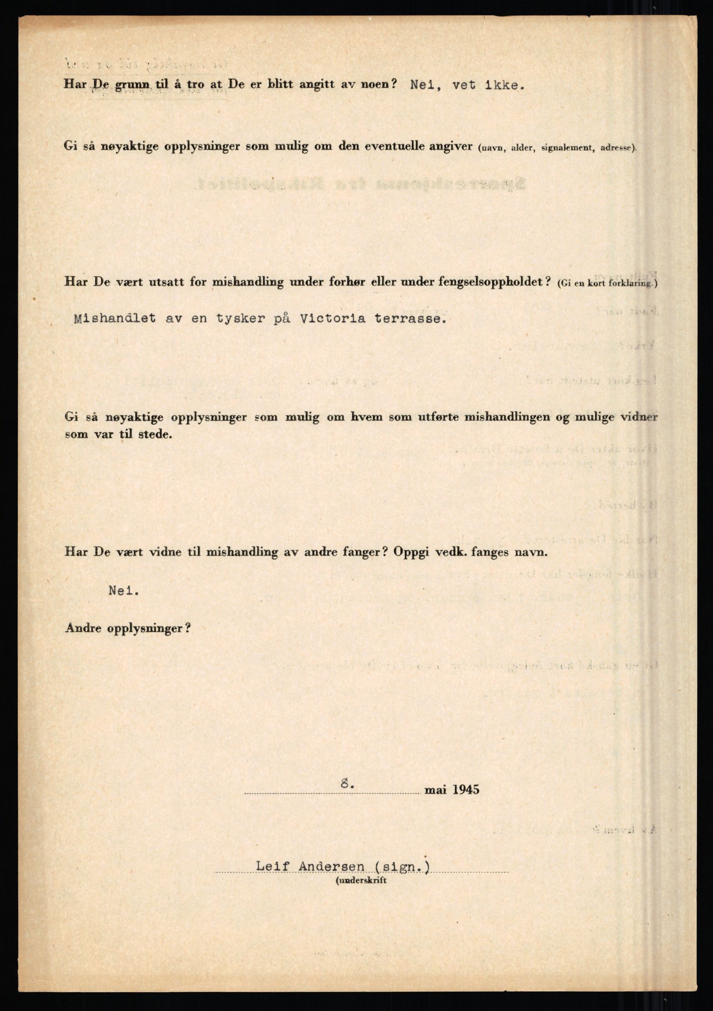 Rikspolitisjefen, AV/RA-S-1560/L/L0001: Abelseth, Rudolf - Berentsen, Odd, 1940-1945, s. 486