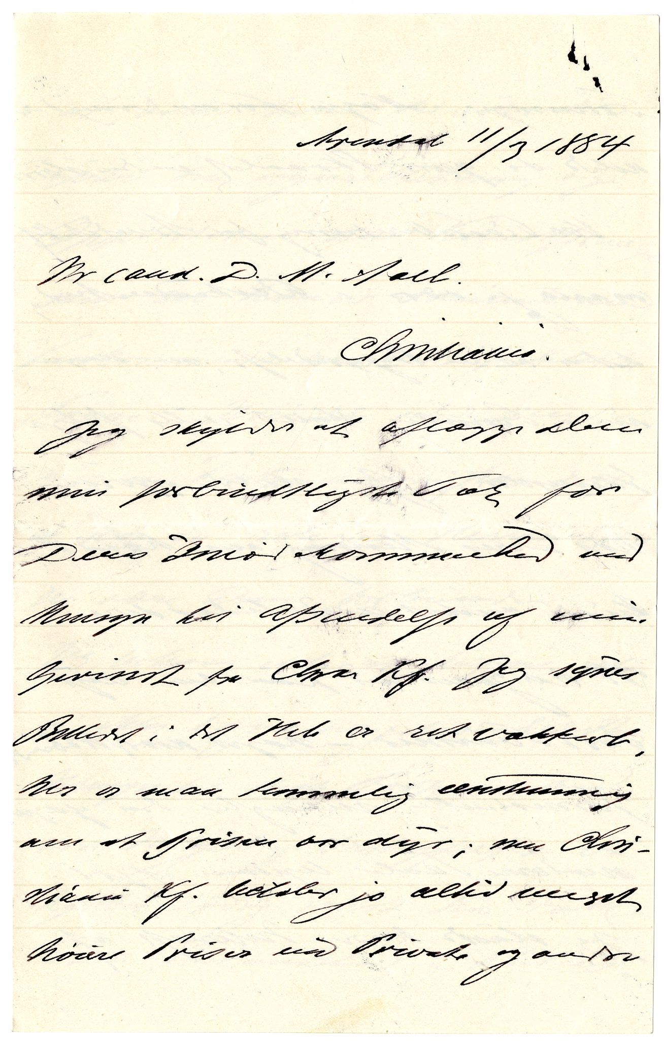 Diderik Maria Aalls brevsamling, NF/Ark-1023/F/L0002: D.M. Aalls brevsamling. B - C, 1799-1889, s. 355
