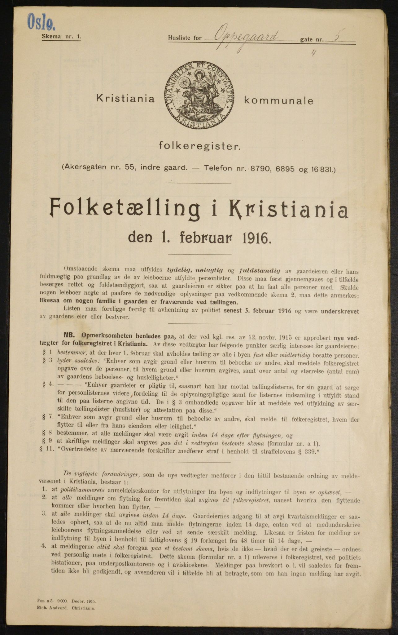 OBA, Kommunal folketelling 1.2.1916 for Kristiania, 1916, s. 77623