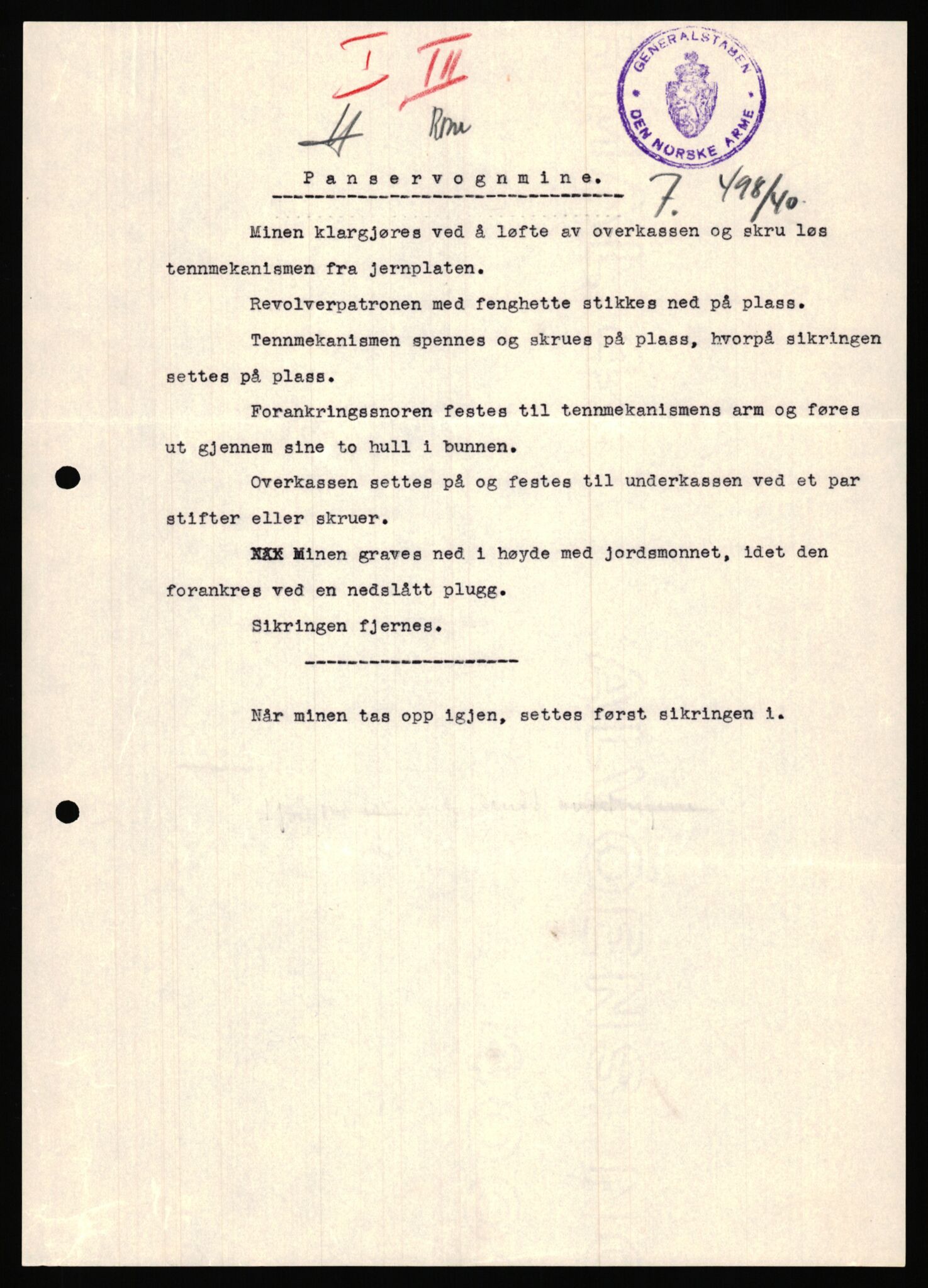 Forsvaret, Forsvarets krigshistoriske avdeling, AV/RA-RAFA-2017/Y/Ya/L0031: II-C-11-51 - Hærens overkommando, 1940, s. 52