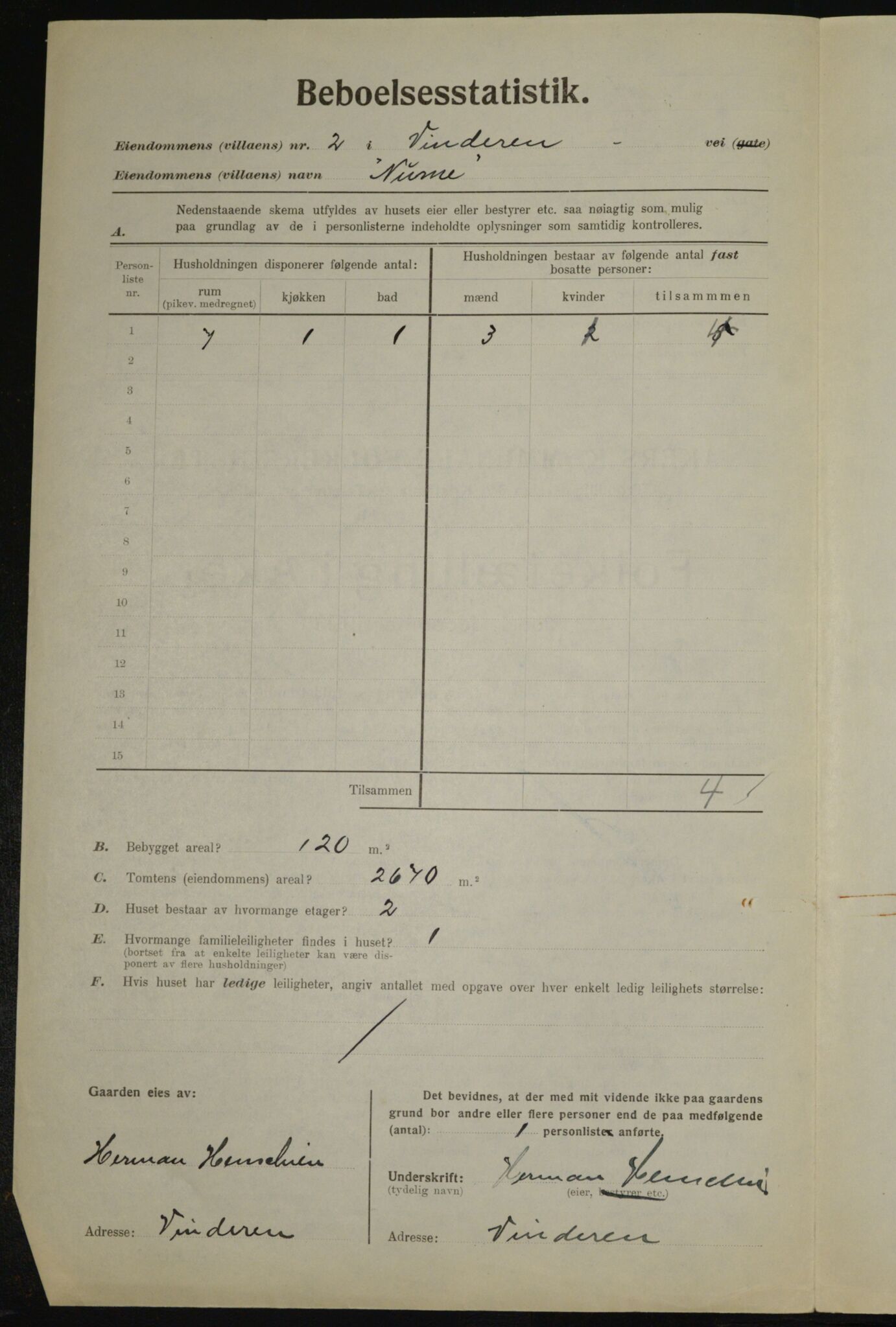 , Kommunal folketelling 1.12.1923 for Aker, 1923, s. 22170