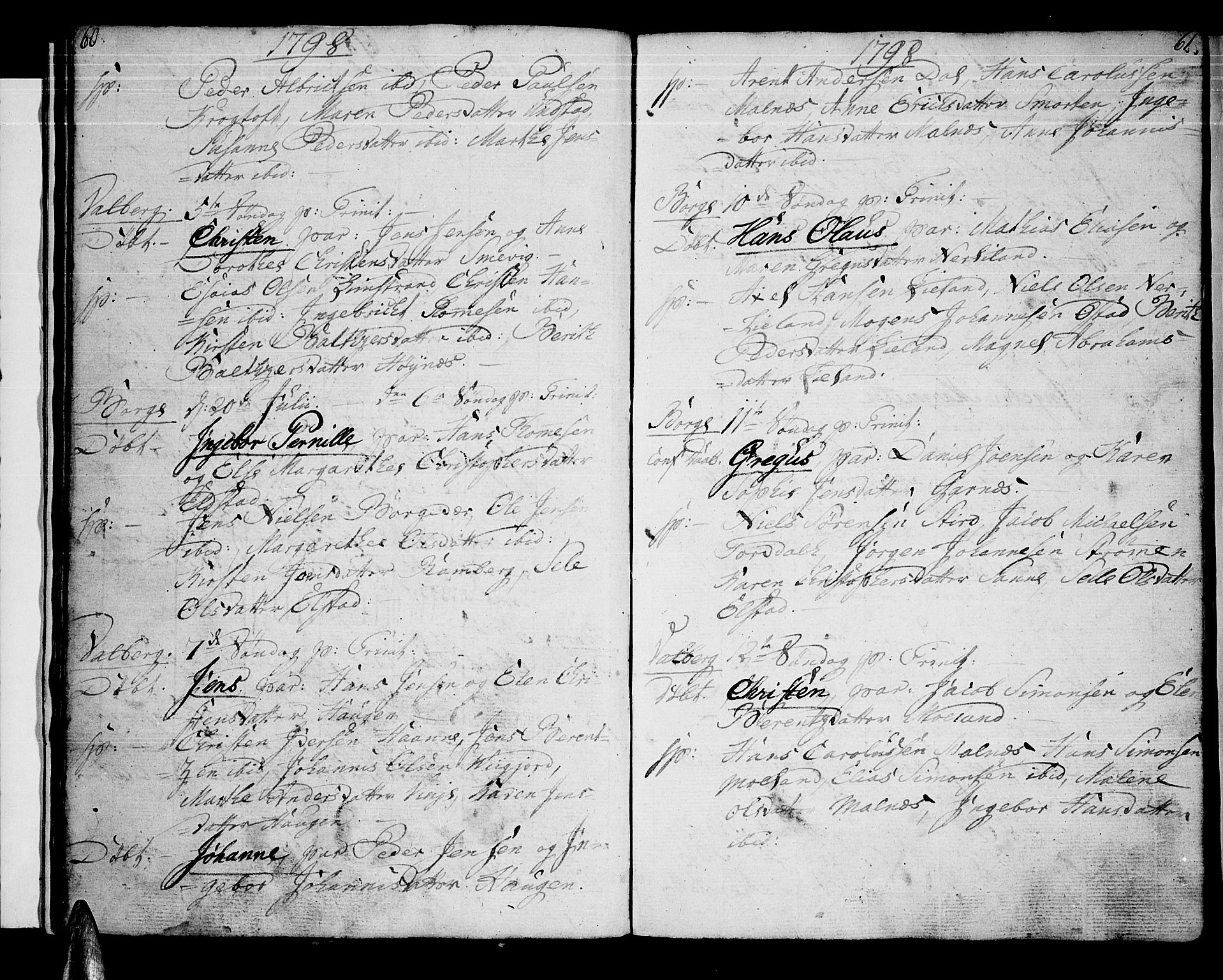 Ministerialprotokoller, klokkerbøker og fødselsregistre - Nordland, AV/SAT-A-1459/880/L1129: Ministerialbok nr. 880A03, 1796-1821, s. 60-61