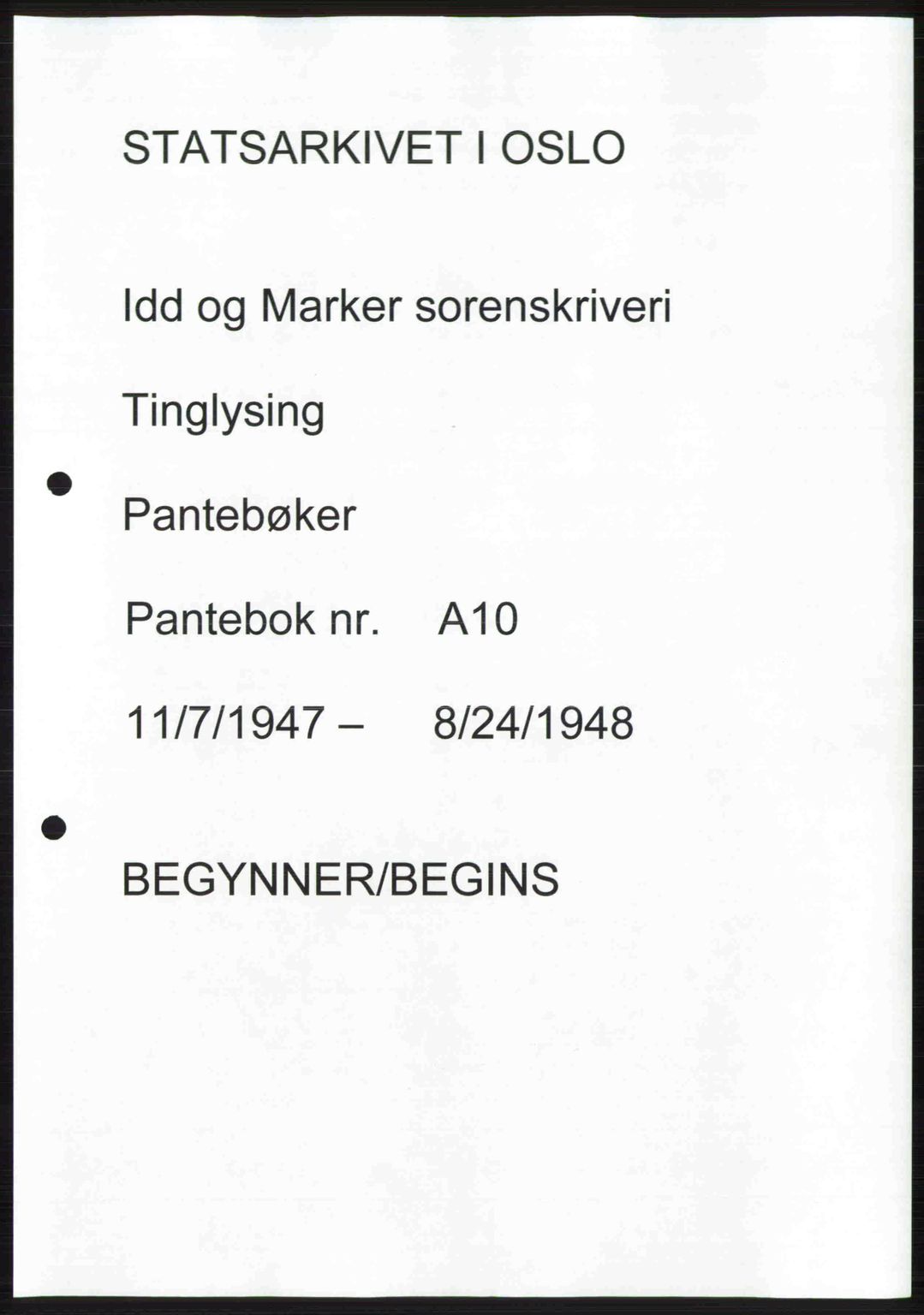 Idd og Marker sorenskriveri, SAO/A-10283/G/Gb/Gbb/L0010: Pantebok nr. A10, 1947-1948