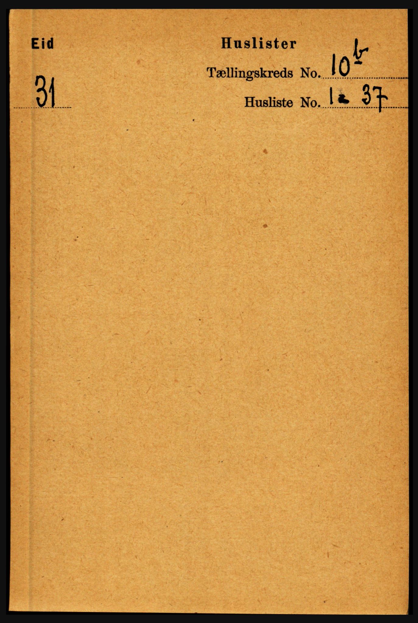 RA, Folketelling 1891 for 1443 Eid herred, 1891, s. 3296