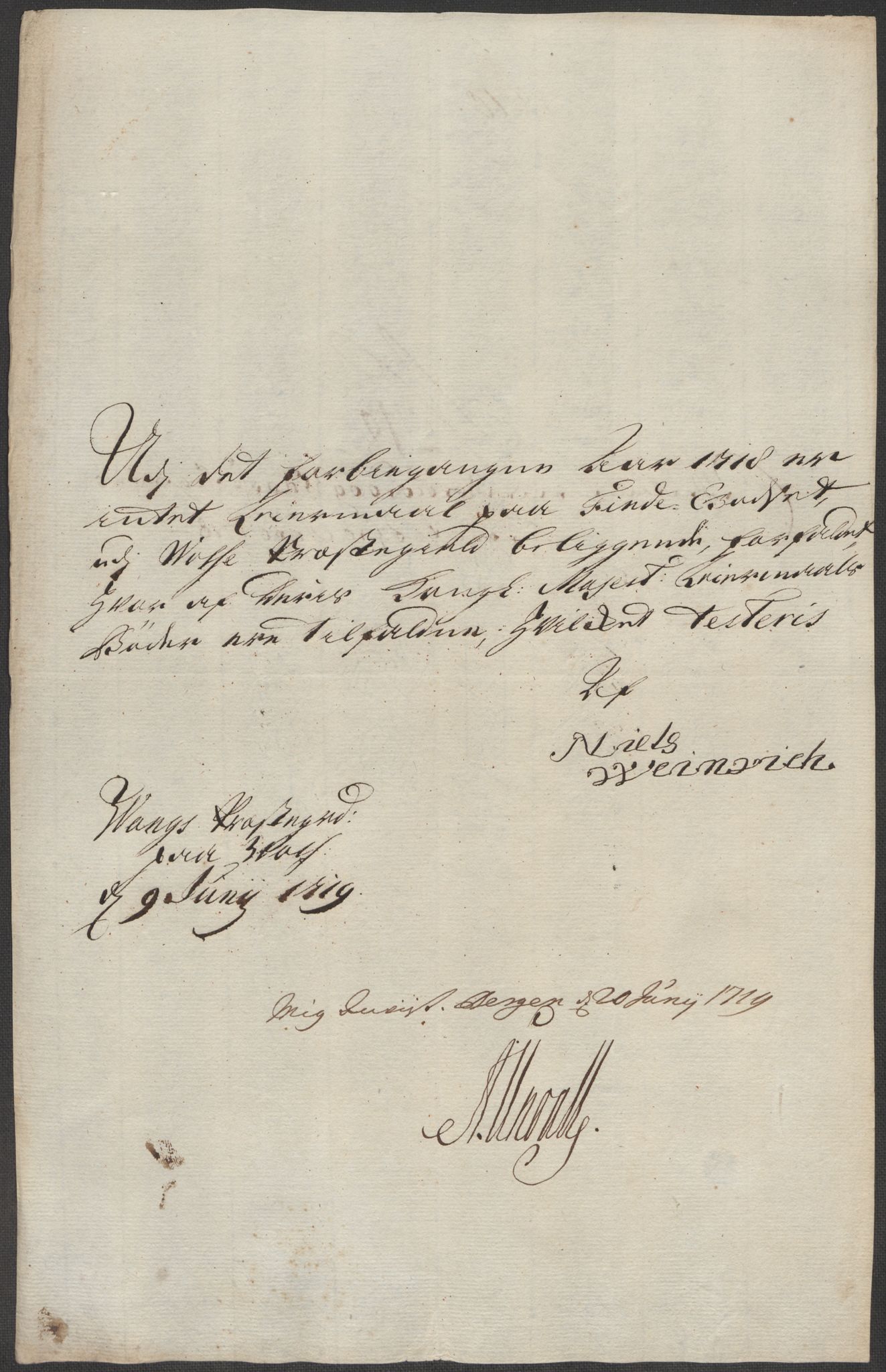 Rentekammeret inntil 1814, Reviderte regnskaper, Fogderegnskap, RA/EA-4092/R51/L3202: Fogderegnskap Nordhordland og Voss, 1718, s. 87