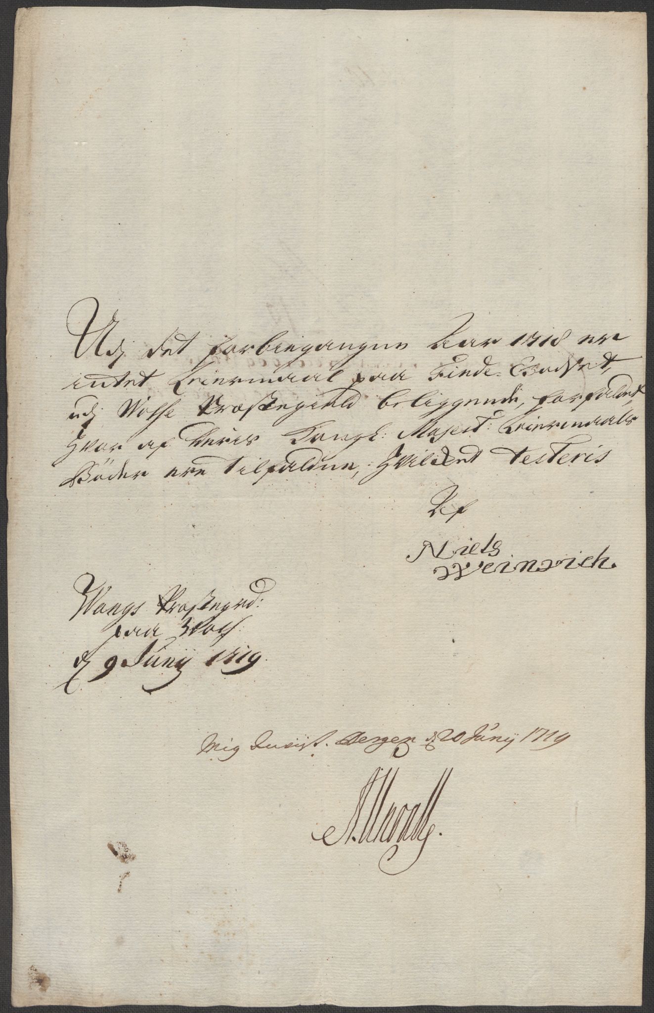 Rentekammeret inntil 1814, Reviderte regnskaper, Fogderegnskap, AV/RA-EA-4092/R51/L3202: Fogderegnskap Nordhordland og Voss, 1718, s. 87