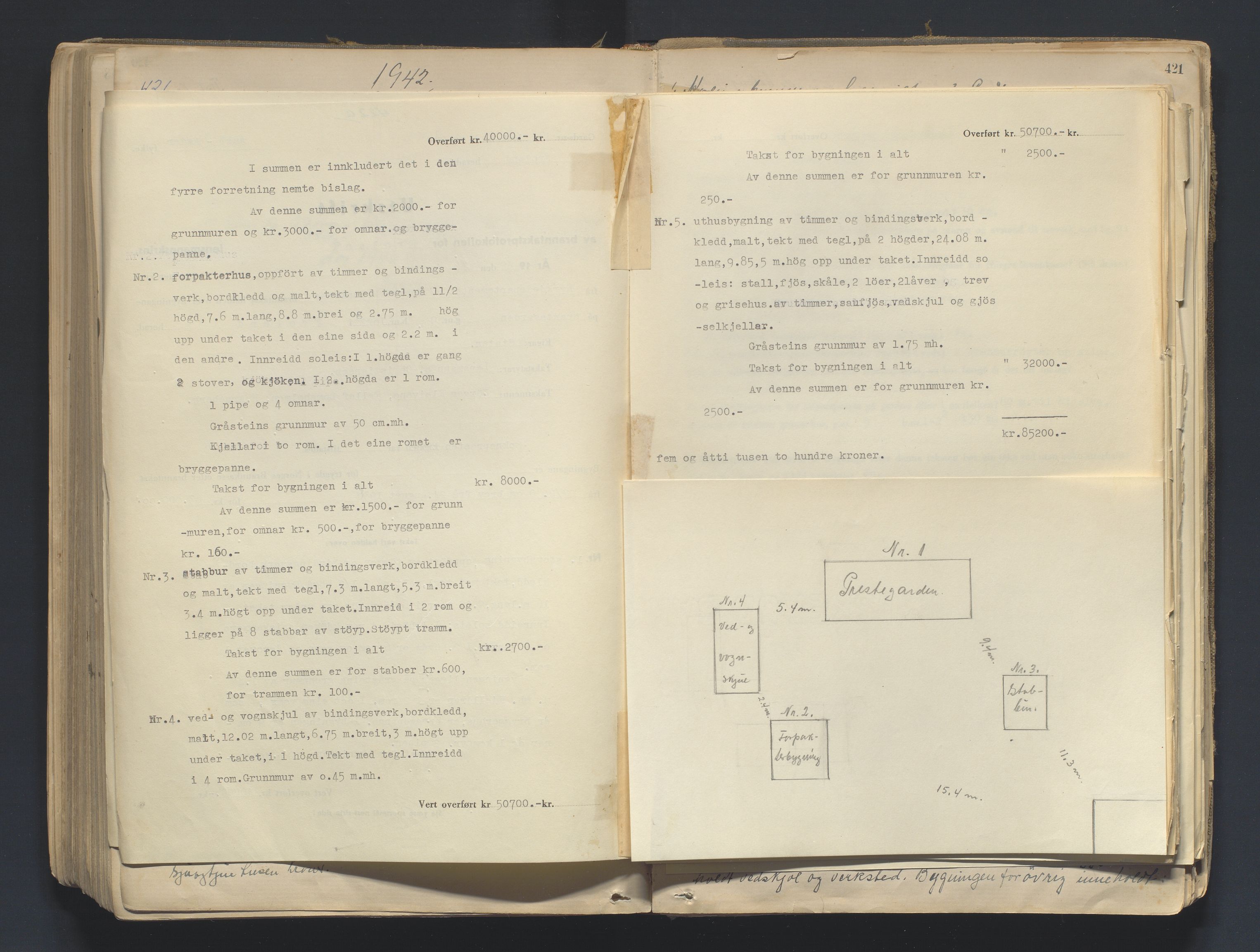 Norges Brannkasse Froland, AV/SAK-2241-0016/F/Fa/L0001: Branntakstprotokoll nr. 2, 1875-1948