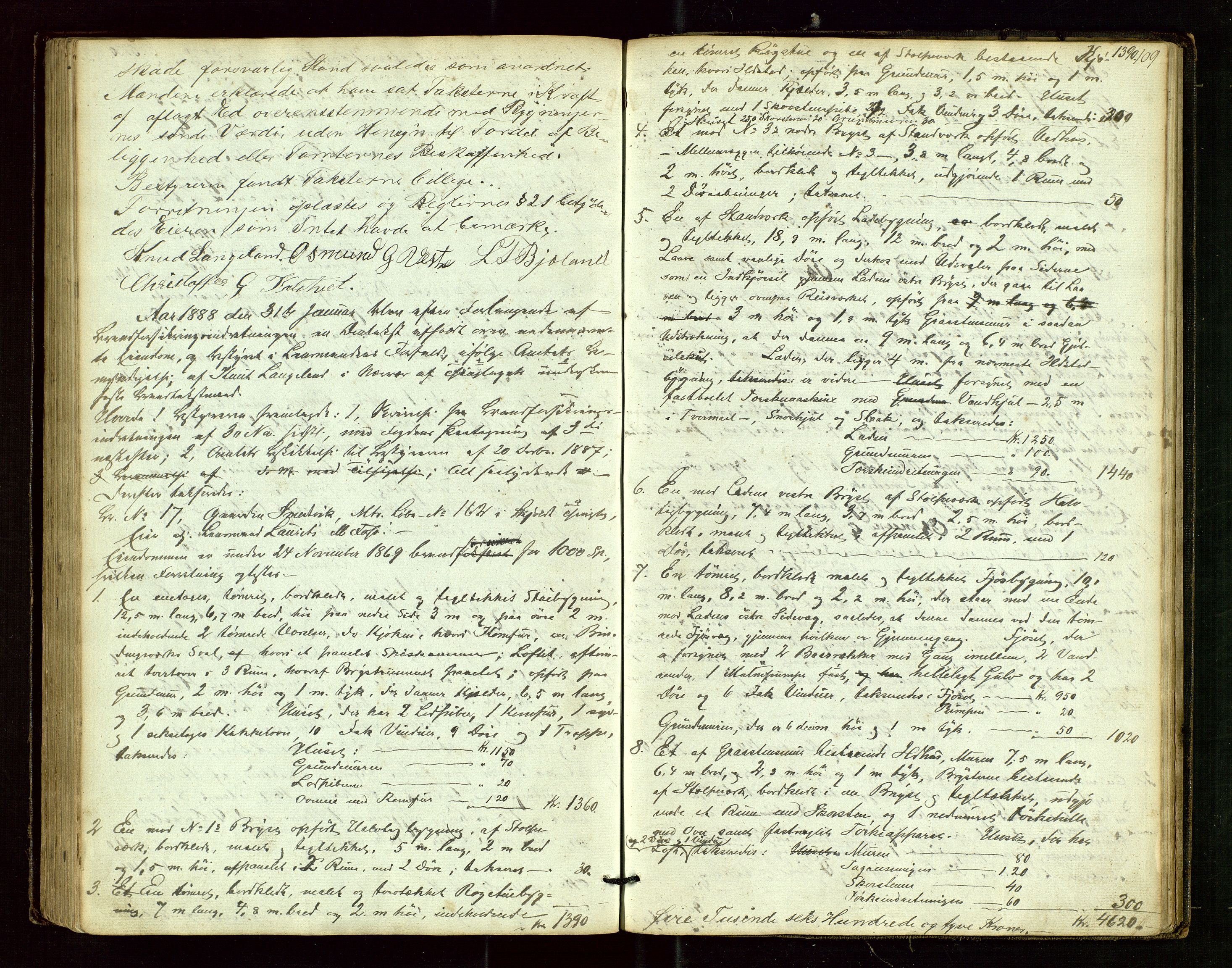 Skjold lensmannskontor, AV/SAST-A-100182/Goa/L0001: "Brandtaxations-Protocol for Skjold Thinglaug i Ryfylke", 1853-1890, s. 108b-109a