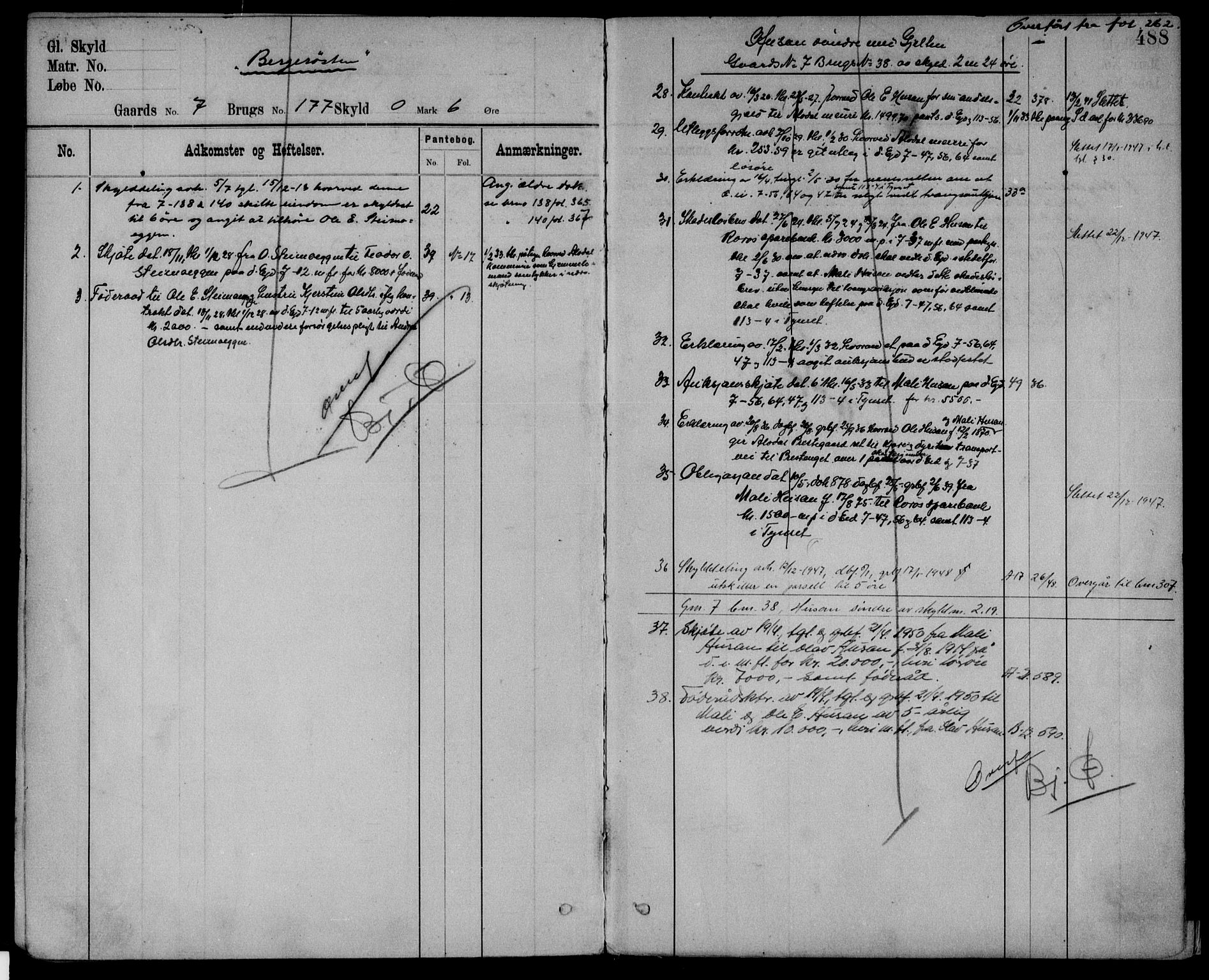 Nord-Østerdal tingrett, AV/SAH-TING-020/H/Ha/Haf/L0029: Panteregister nr. 1B, 1895, s. 488