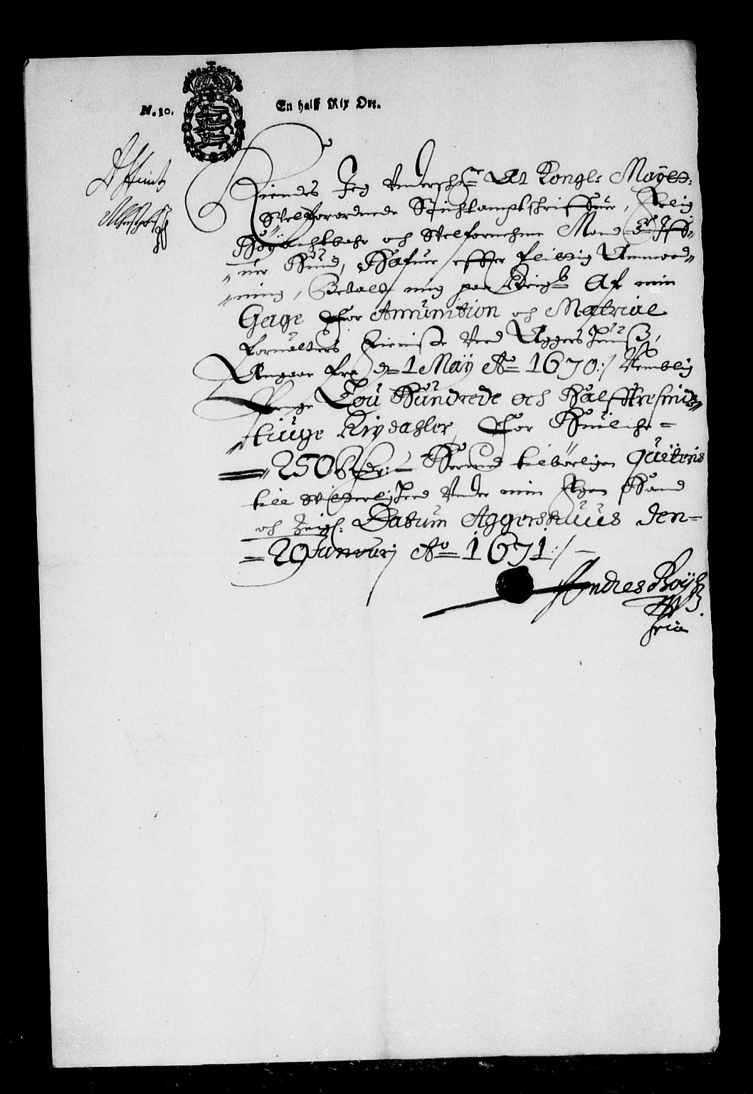 Rentekammeret inntil 1814, Reviderte regnskaper, Stiftamtstueregnskaper, Landkommissariatet på Akershus og Akershus stiftamt, AV/RA-EA-5869/R/Rb/L0074: Akershus stiftamt, 1670