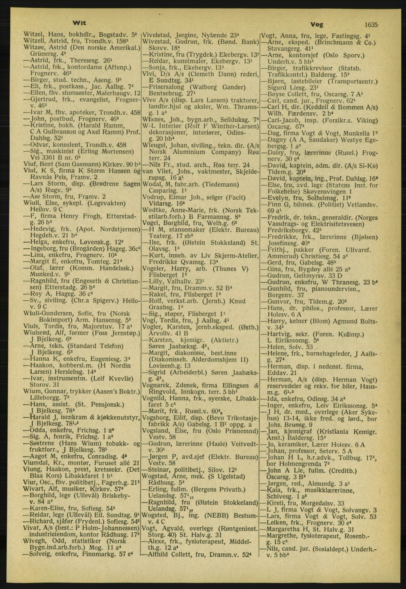 Kristiania/Oslo adressebok, PUBL/-, 1959-1960, s. 1635