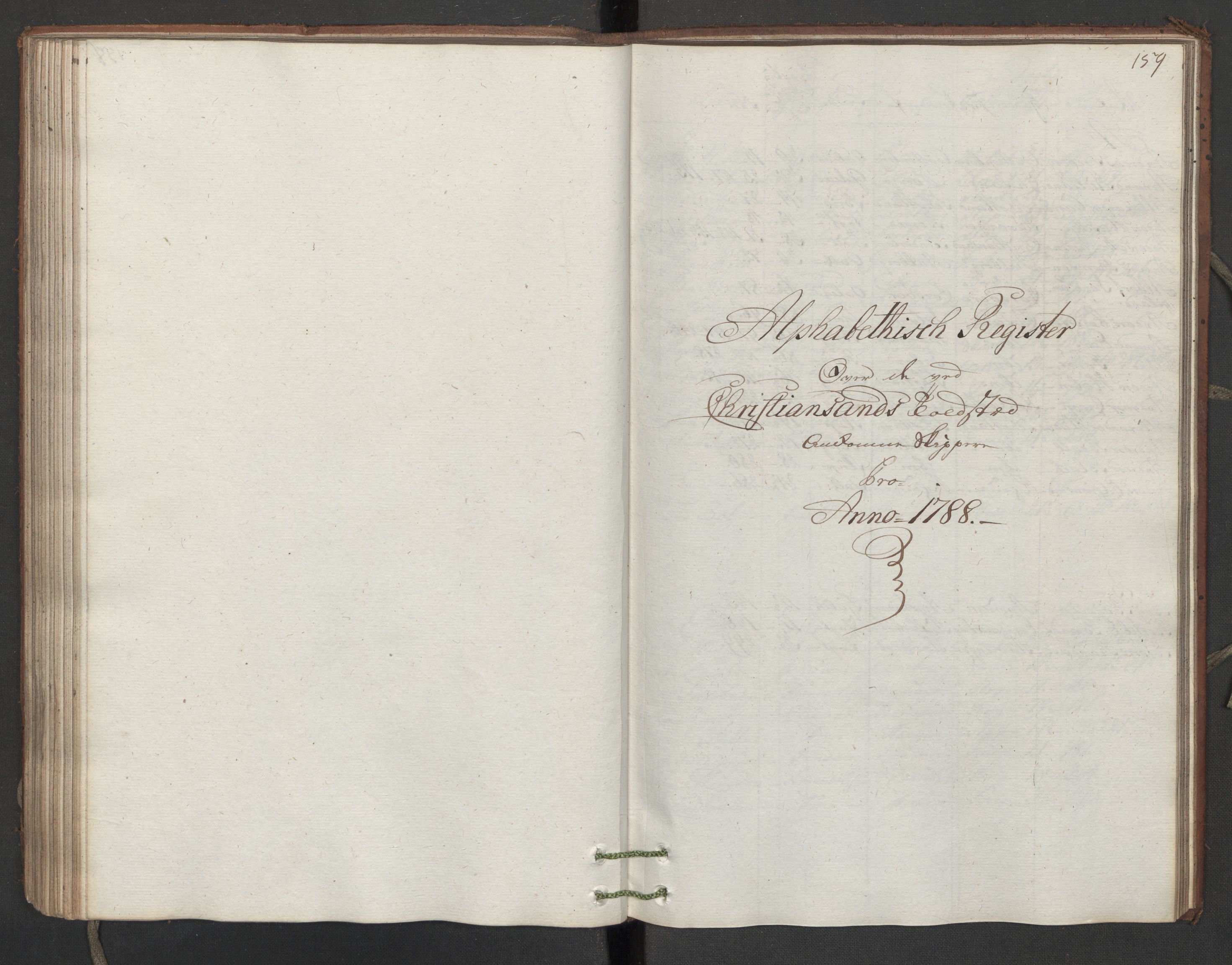 Generaltollkammeret, tollregnskaper, AV/RA-EA-5490/R16/L0107/0001: Tollregnskaper Kristiansand / Inngående hovedtollbok, 1788, s. 158b-159a
