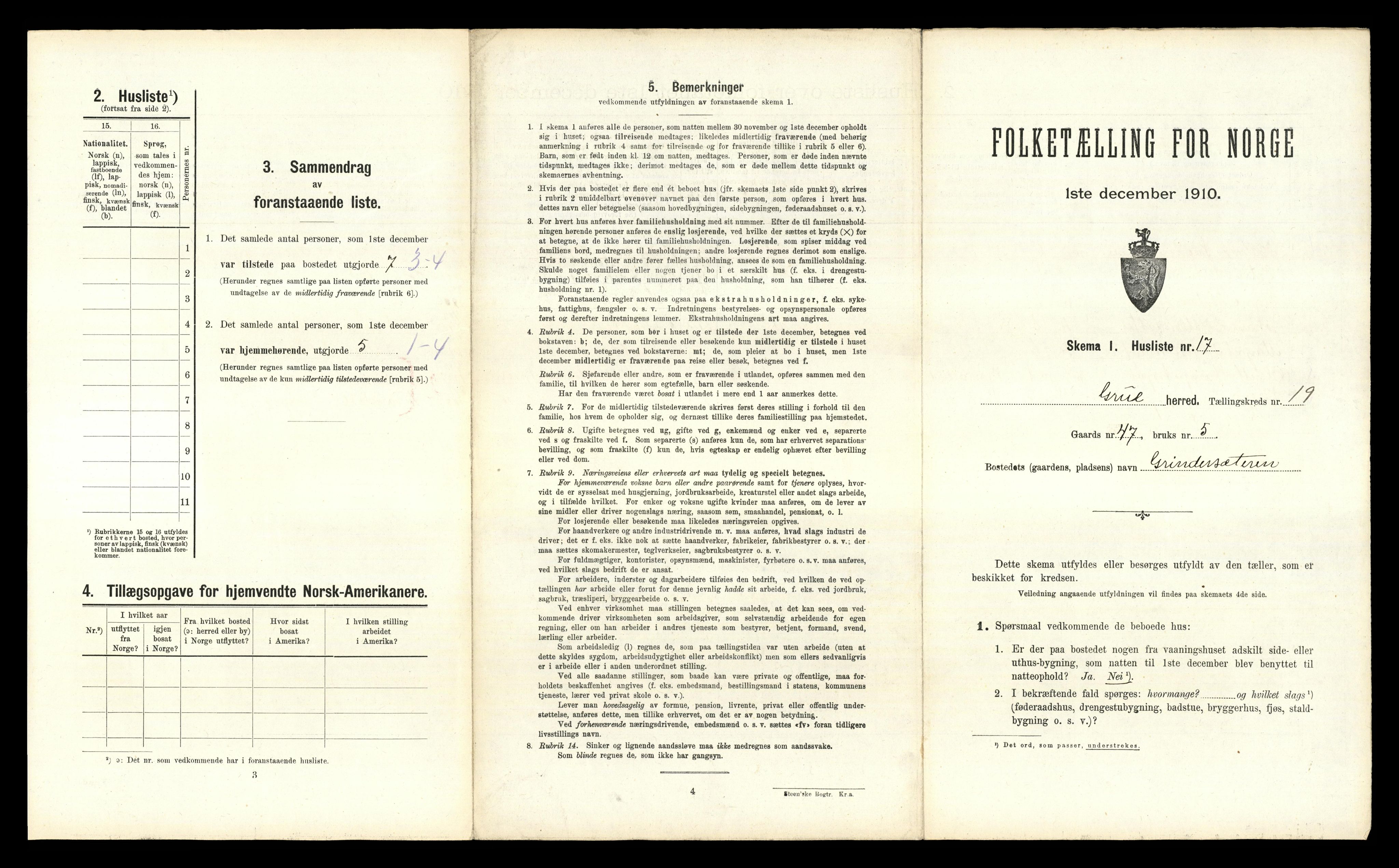 RA, Folketelling 1910 for 0423 Grue herred, 1910, s. 1391