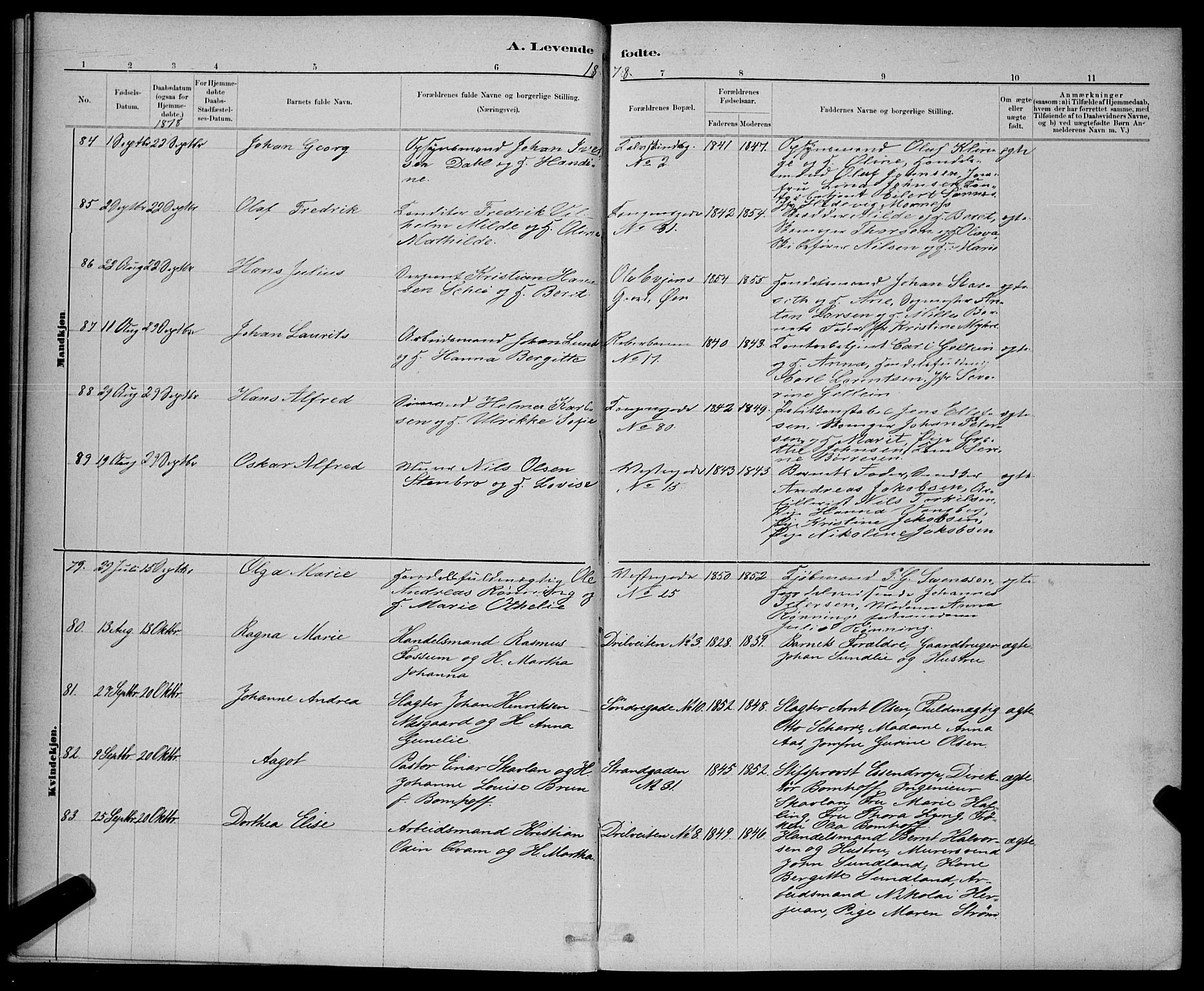 Ministerialprotokoller, klokkerbøker og fødselsregistre - Sør-Trøndelag, SAT/A-1456/601/L0091: Klokkerbok nr. 601C09, 1878-1883