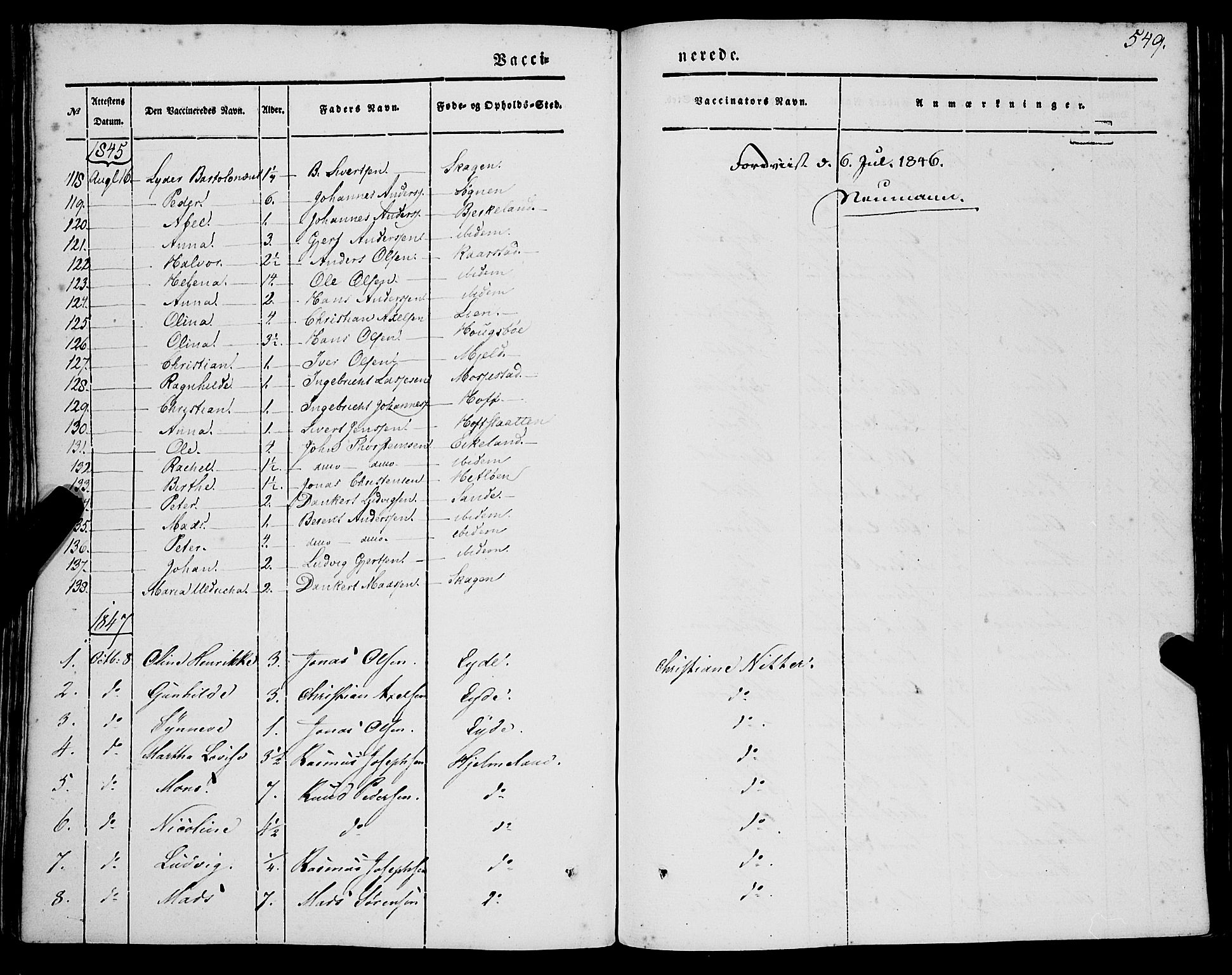 Gaular sokneprestembete, SAB/A-80001/H/Haa: Ministerialbok nr. A 4II, 1841-1859, s. 549