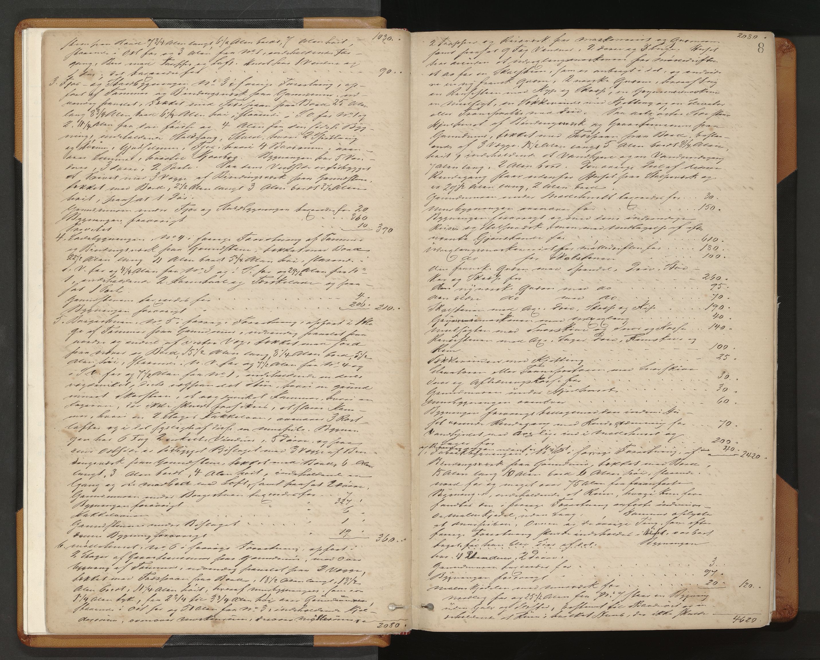 Norges Brannkasse Strinda, AV/SAT-A-5516/Fa/L0002: Branntakstprotokoll, 1874-1895, s. 8