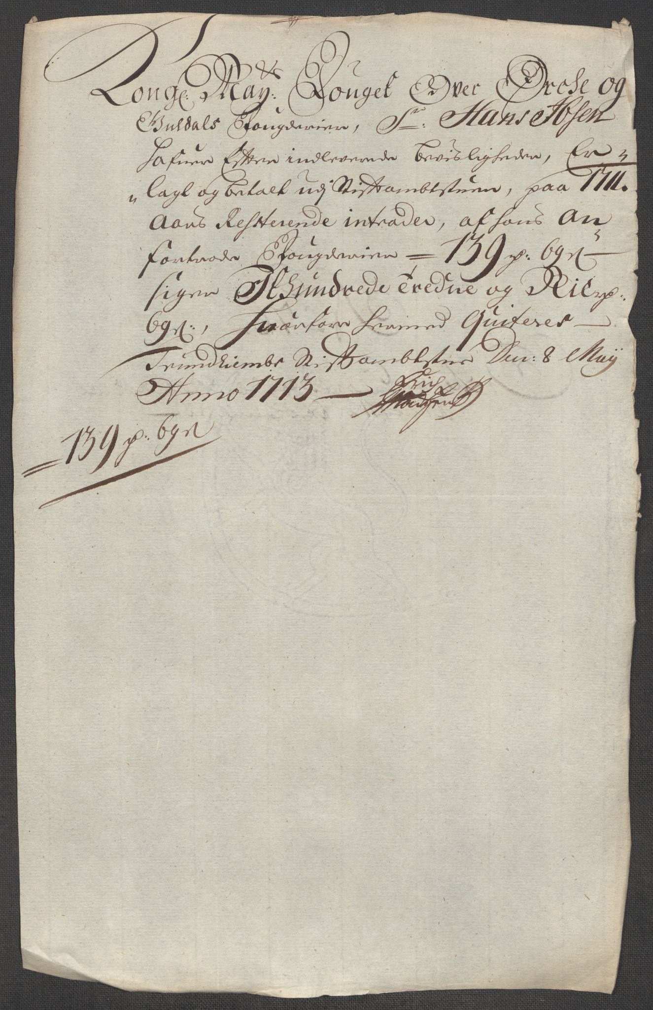 Rentekammeret inntil 1814, Reviderte regnskaper, Fogderegnskap, AV/RA-EA-4092/R60/L3963: Fogderegnskap Orkdal og Gauldal, 1712, s. 512