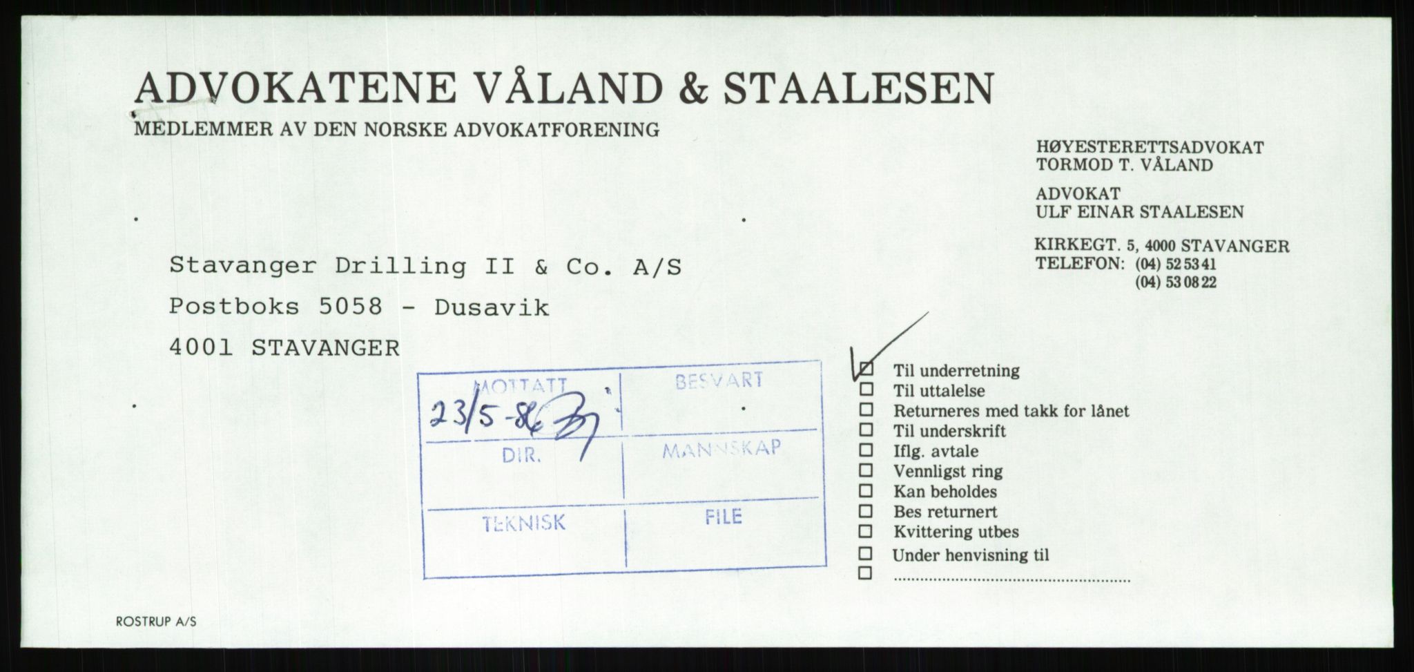Pa 1503 - Stavanger Drilling AS, SAST/A-101906/Da/L0001: Alexander L. Kielland - Begrensningssak Stavanger byrett, 1986, s. 604