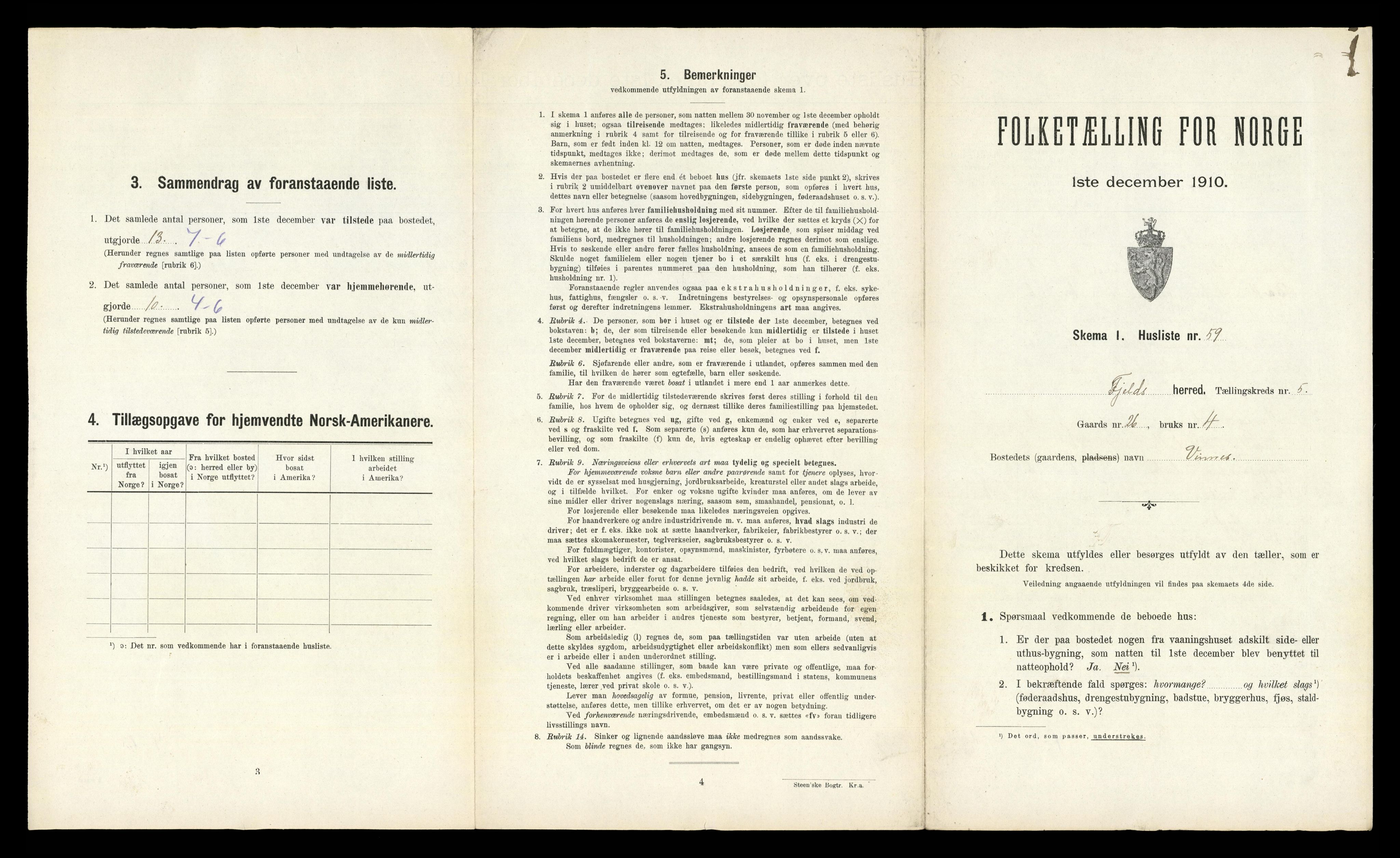 RA, Folketelling 1910 for 1246 Fjell herred, 1910, s. 585