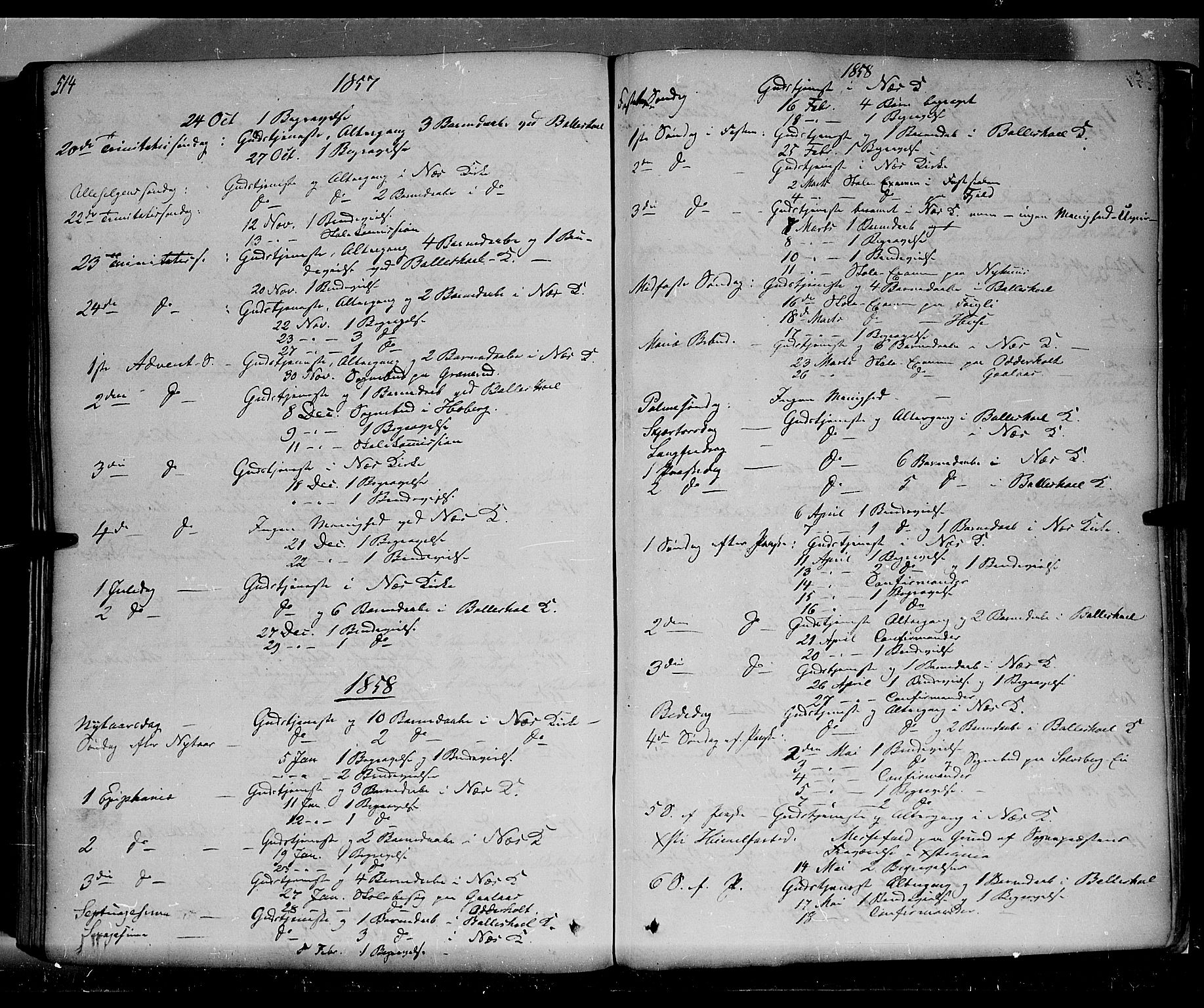Nes prestekontor, Hedmark, AV/SAH-PREST-020/K/Ka/L0004: Ministerialbok nr. 4, 1852-1886, s. 514