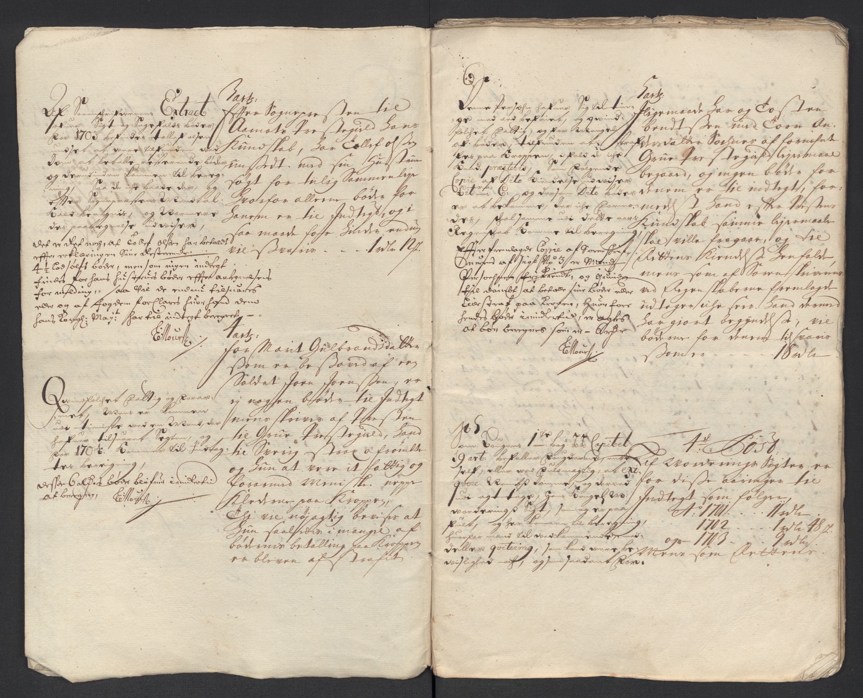 Rentekammeret inntil 1814, Reviderte regnskaper, Fogderegnskap, AV/RA-EA-4092/R13/L0841: Fogderegnskap Solør, Odal og Østerdal, 1703, s. 352