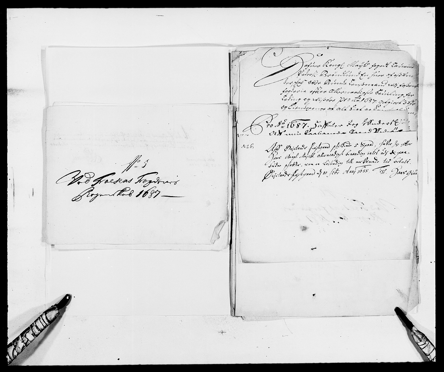 Rentekammeret inntil 1814, Reviderte regnskaper, Fogderegnskap, AV/RA-EA-4092/R57/L3845: Fogderegnskap Fosen, 1687, s. 208